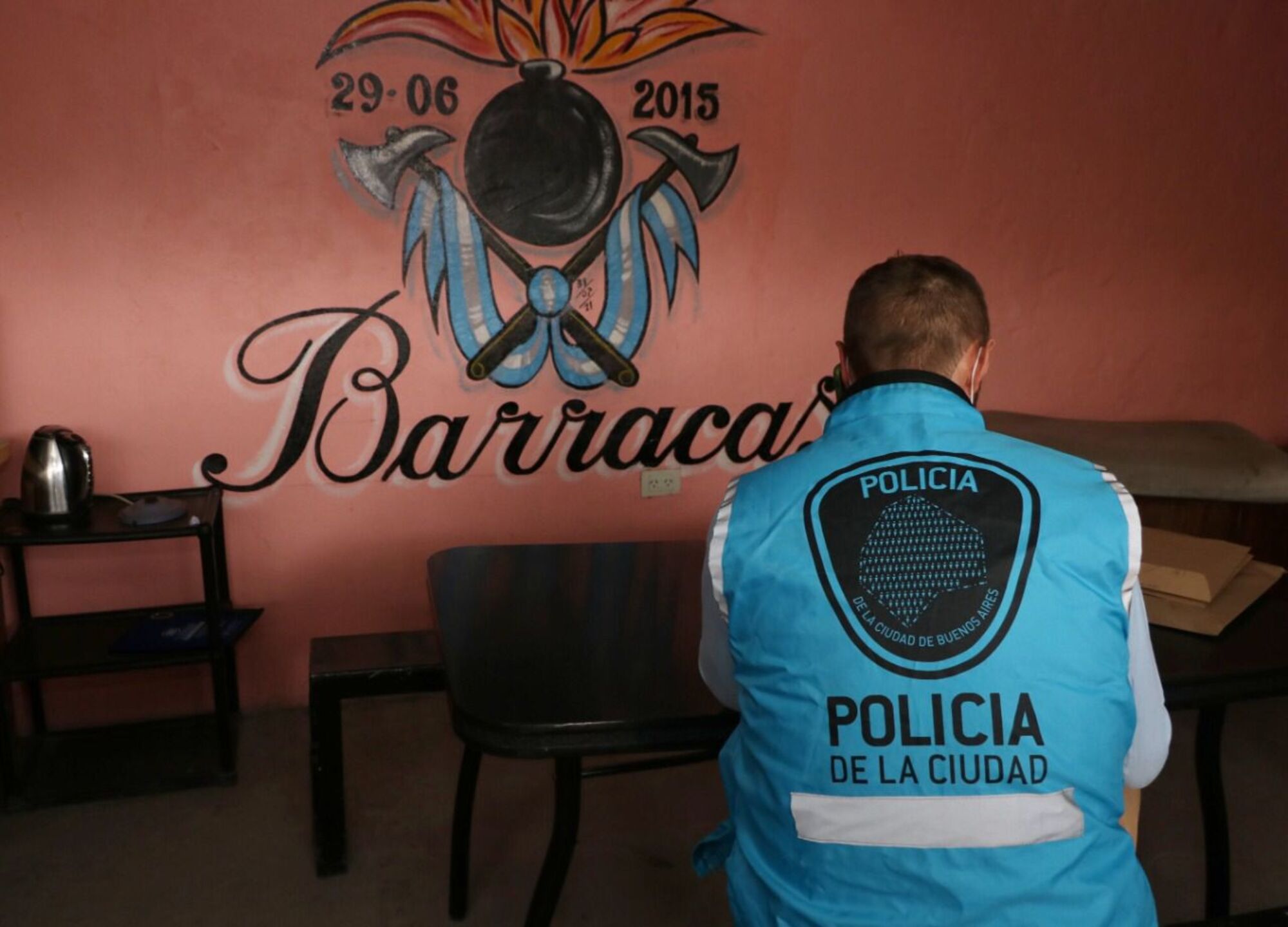 El cuartel de bomberos sin habilitación.