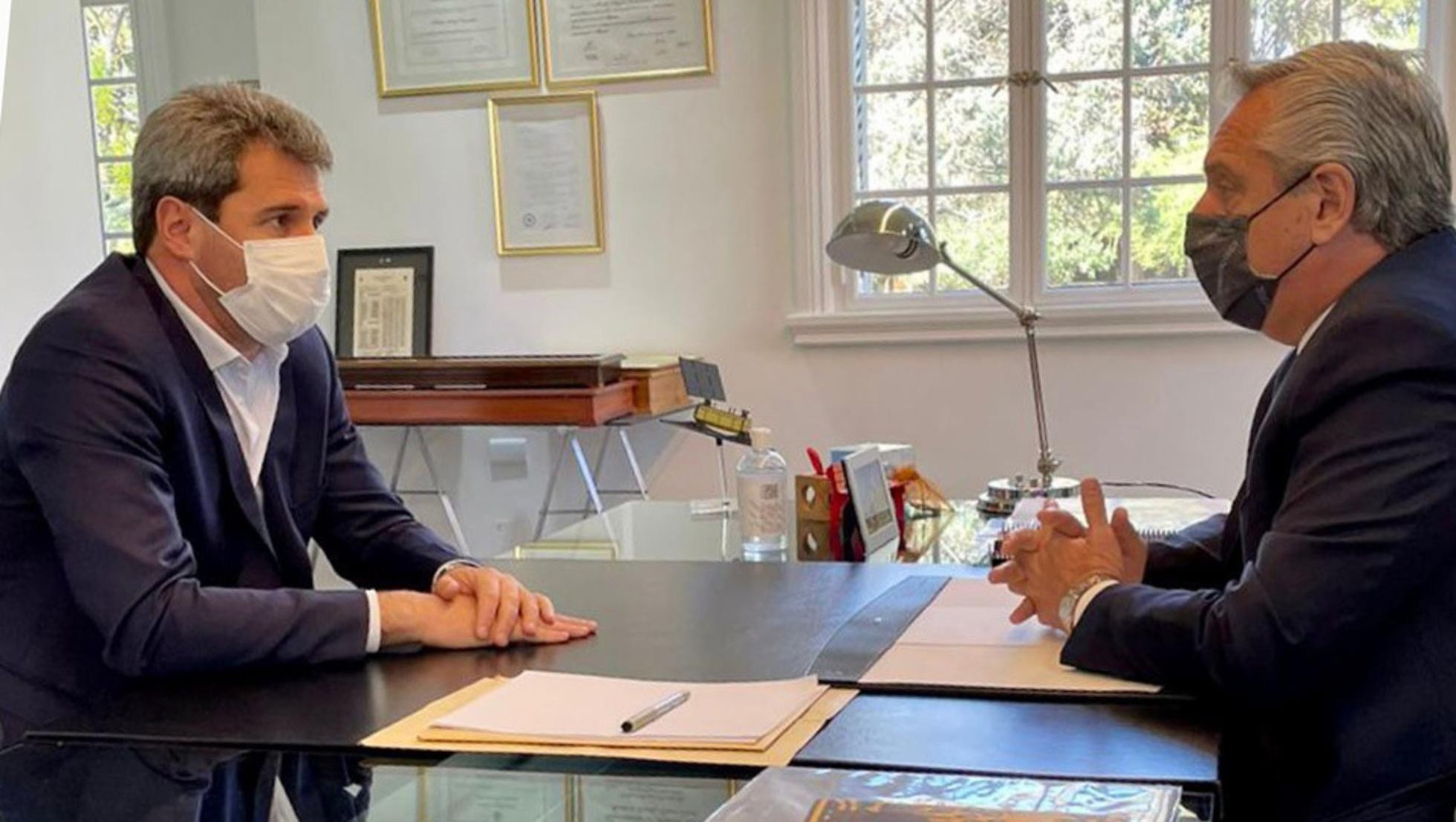 La visita del Gobernador Sergio Uñac generó especulaciones sobre una eventual incorporación al gabinete nacional. 