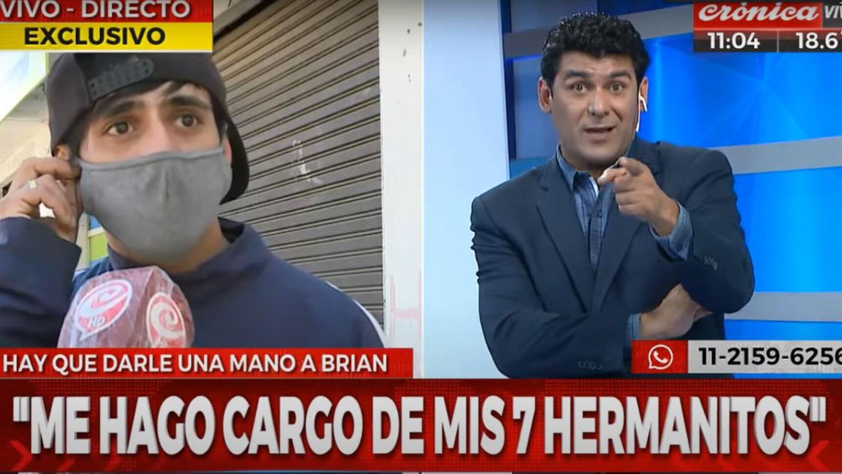 La emocionante historia de Brian, el joven de 27 años que tuvo que hacerse cargo de sus hermanos y criar a sus hijos