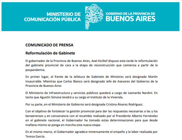 Gobierno Buenos Aires