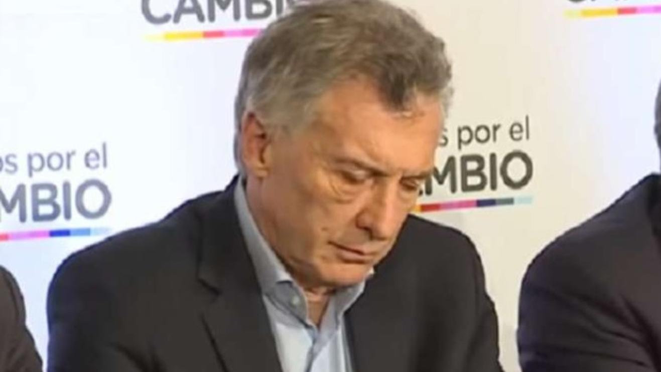 Mauricio Macri, blanco de críticas y bromas por sus supuestos errores (Captura de TV).