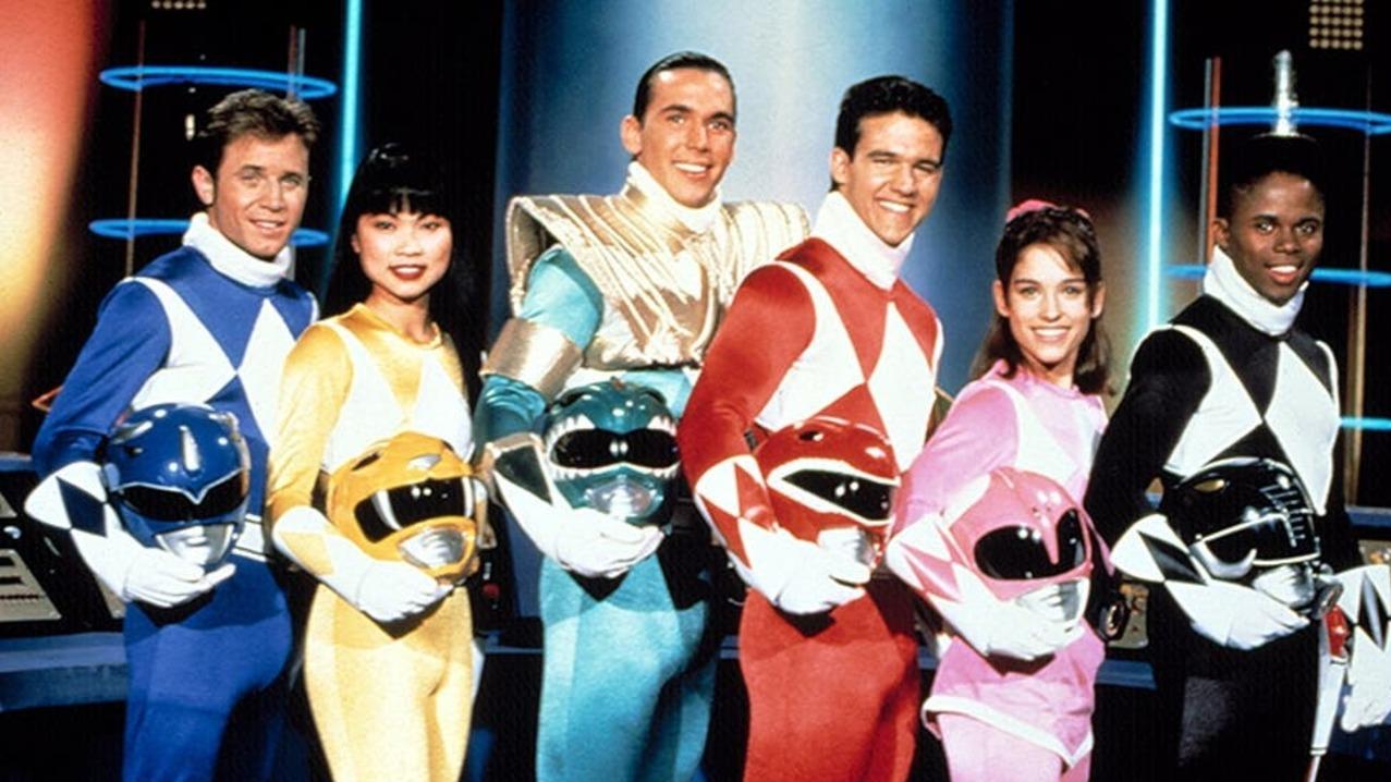 Los protagonistas de la primera temporada de los Power Rangers.