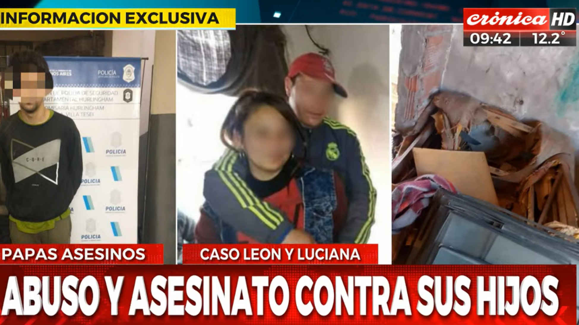 El padrastro y la mamá de León, detenidos por el crimen de la criatura (Captura de pantalla).