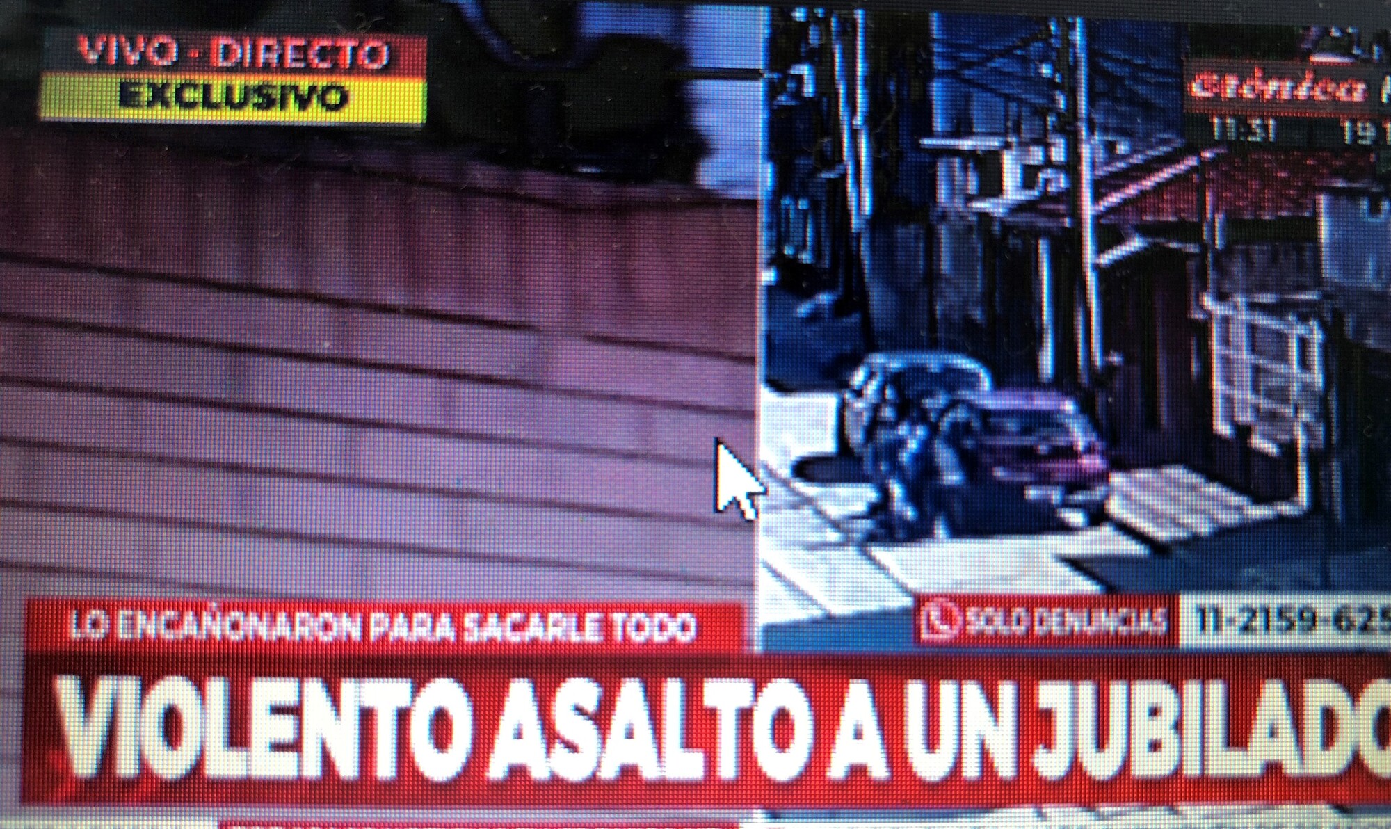 Tres delincuentes golpearon a un jubilado en un intento de robo.