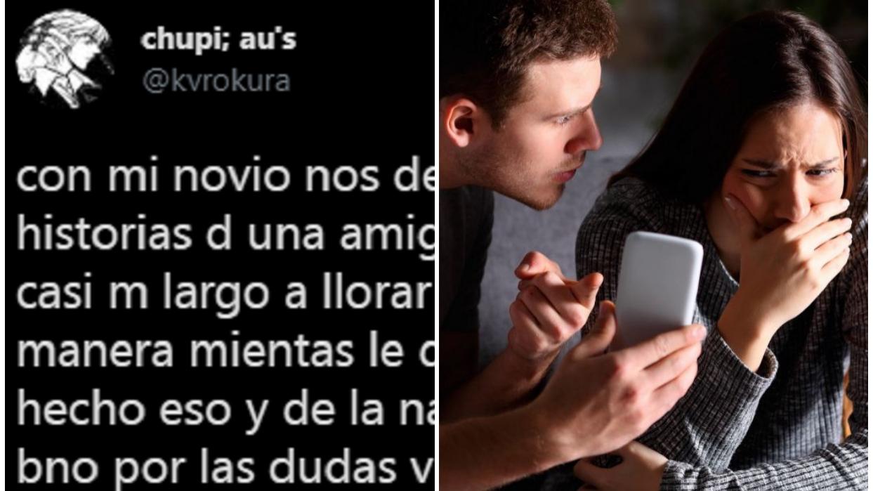 Una pareja estuvo a punto de entrar en una acalorada discusión por una polémica historia de Instagram.