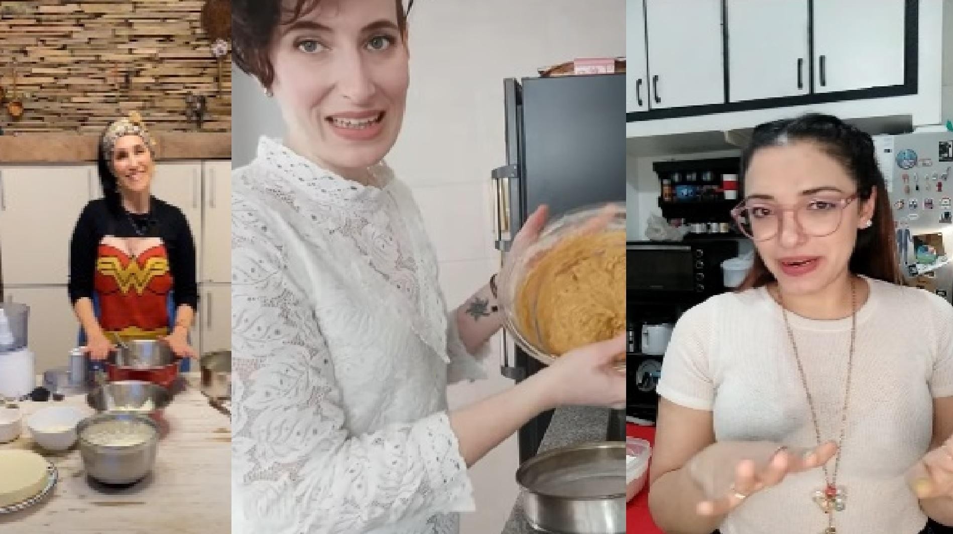 Kalia, Celeste y Paula mandaron un video a la producción de Bake Off para entrar al concurso.