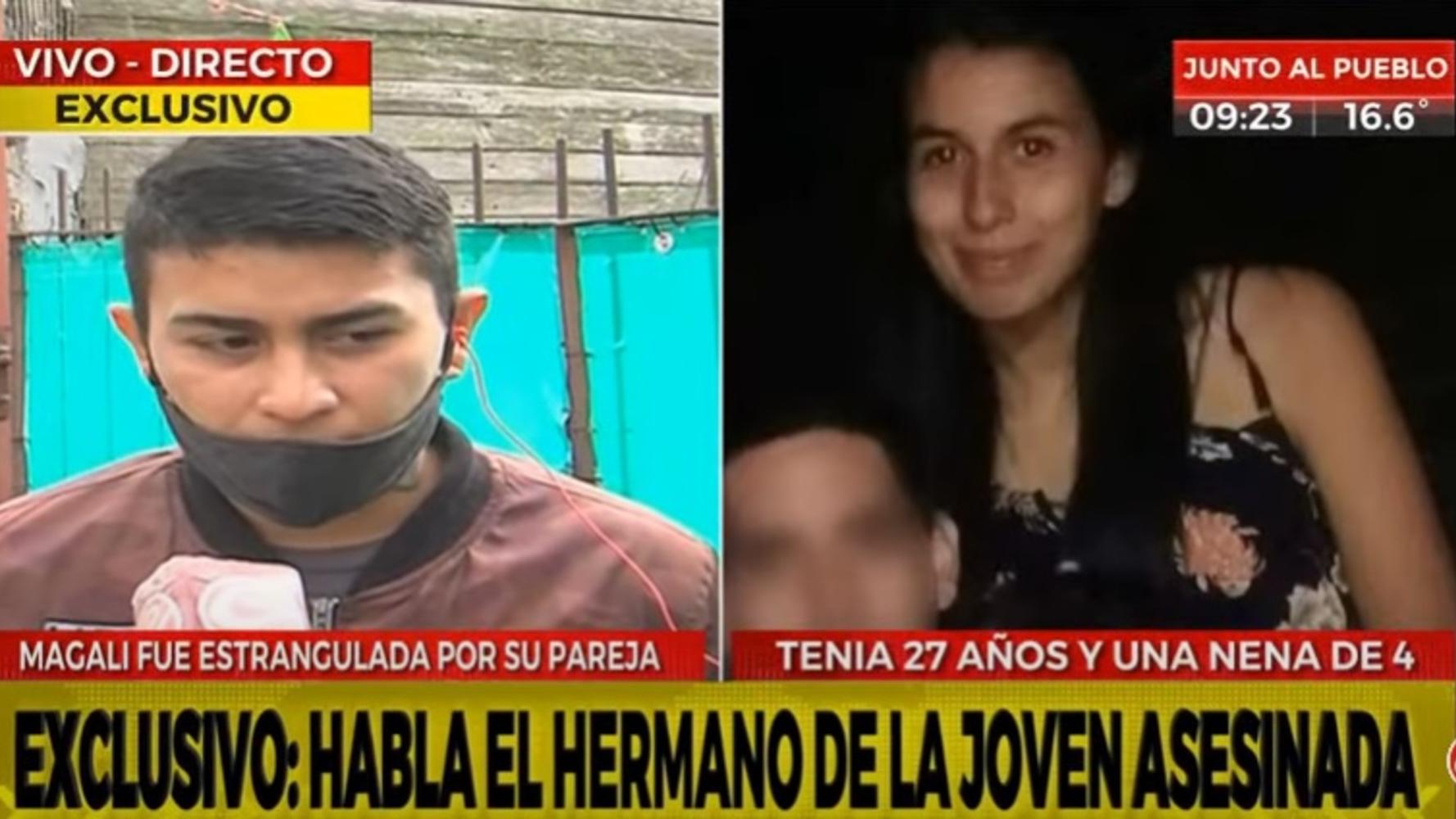 El hermano de la víctima habló sobre la traumática relación que mantenían Magalí Gómez y Agustín Pérez.