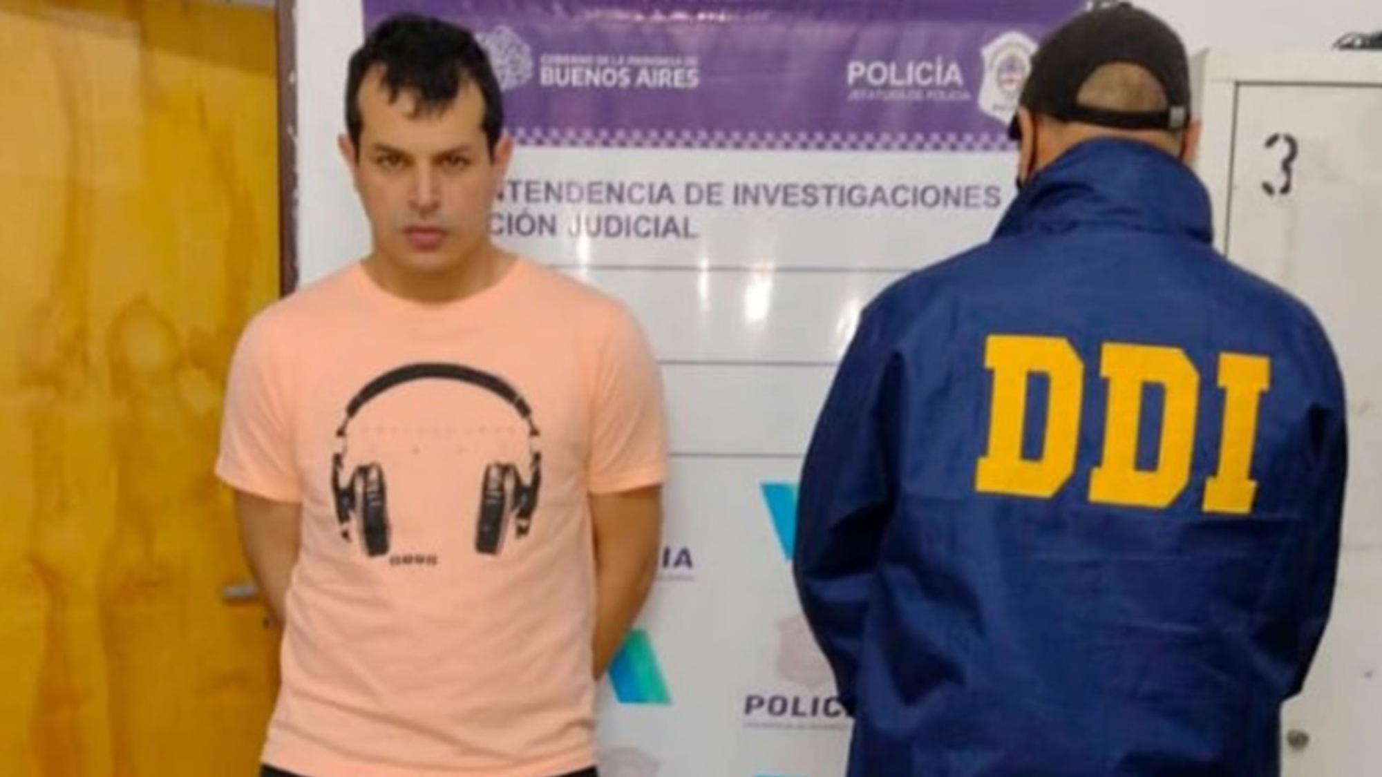 El acusado fue detenido por policías de la Delegación Departamental de Investigaciones (DDI) del distrito bonaerense.