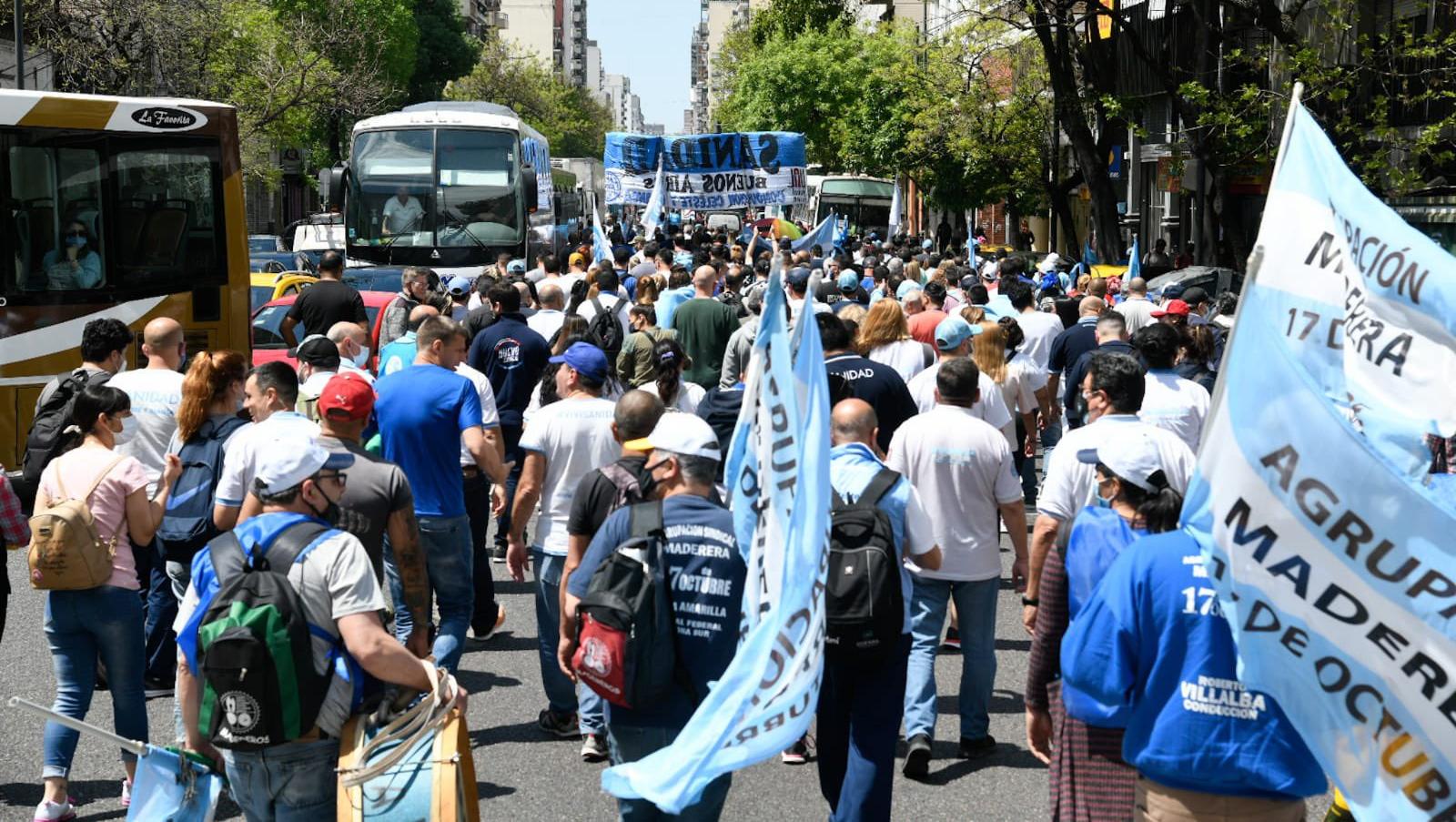 Al igual que lo ocurrido ayer en Plaza de Mayo, el acto de hoy convocó a una multitud.