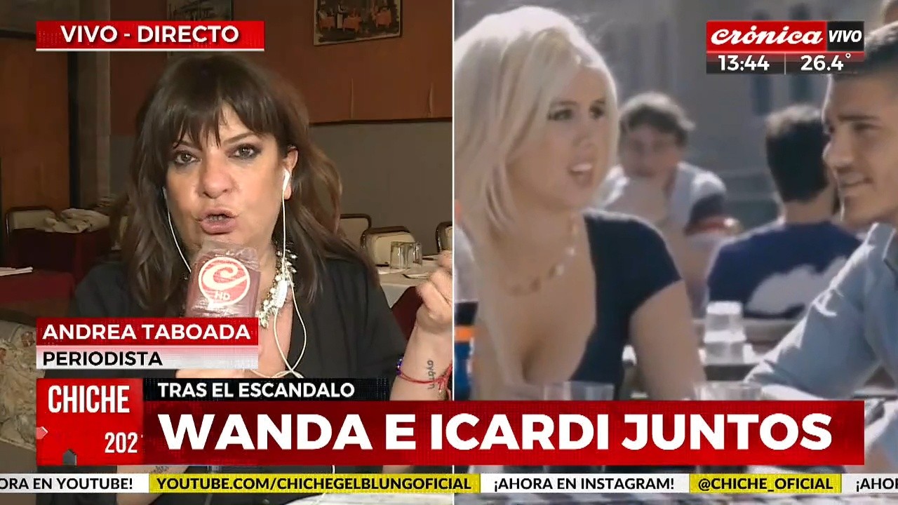 La periodista, Andrea Taboada, dio más detalles del Wandagate. Icardi no quiere que trabaje