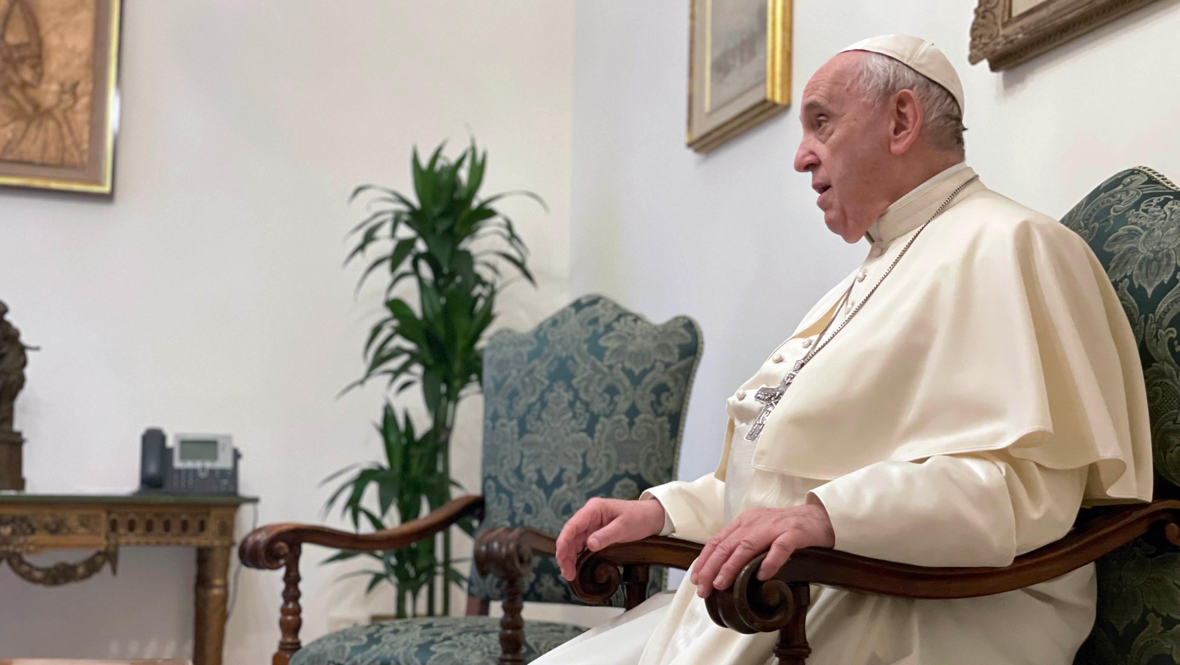 El Papa Francisco brindó una entrevista desde el Vaticano en la que habló de todo (Télam).