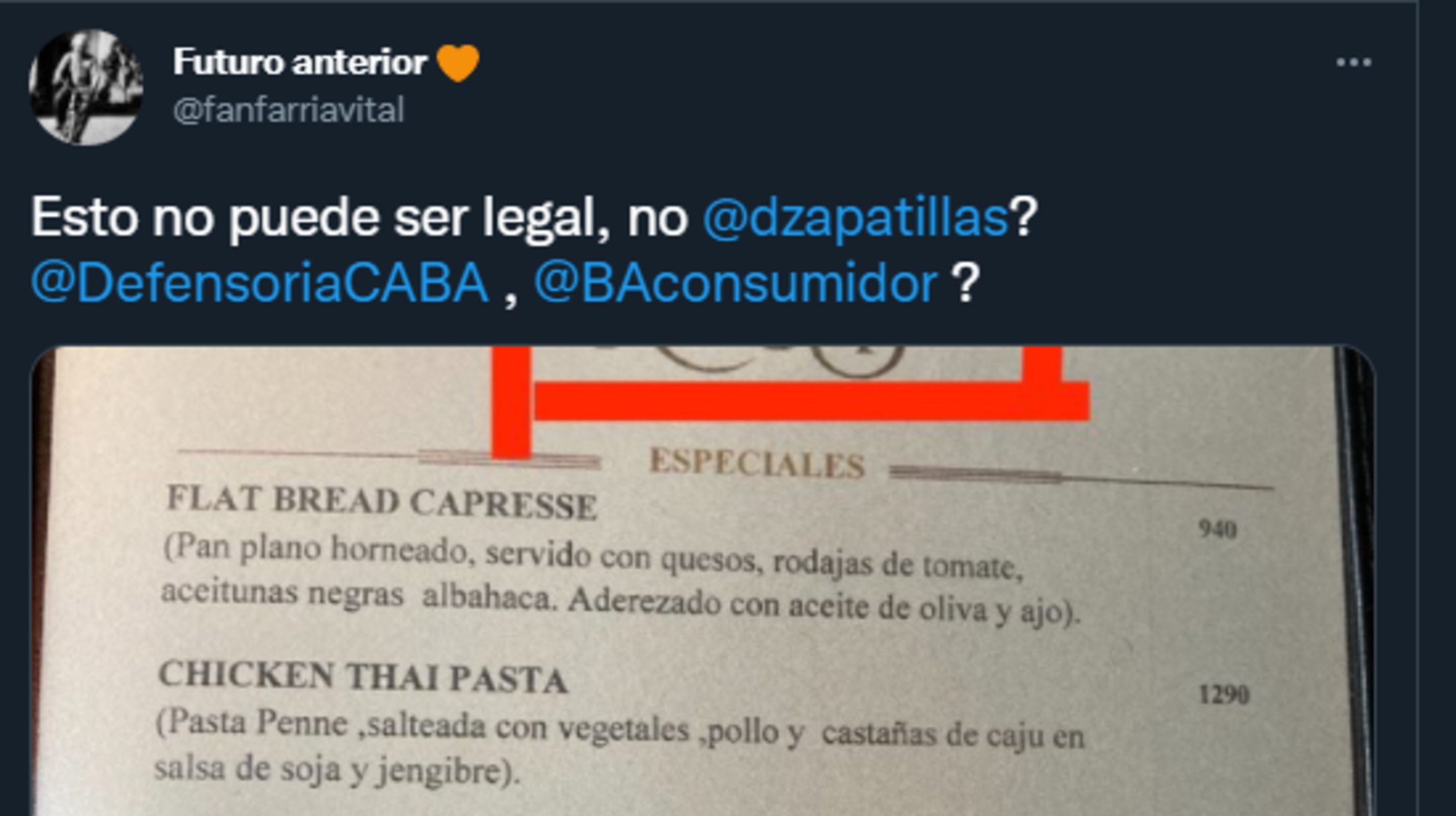 La publicación de Twitter despertó un fuerte cruce de opiniones. 