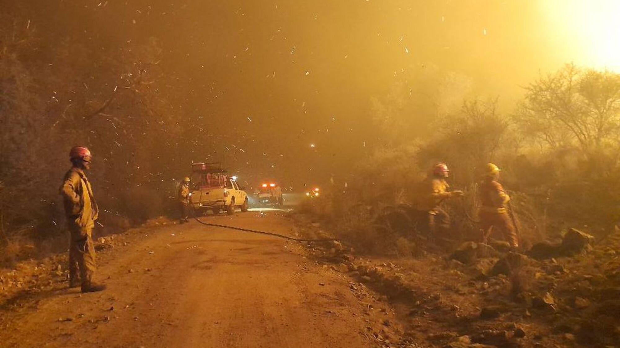 Los incendios en Córdoba afectaron la región de Tala Cañada.