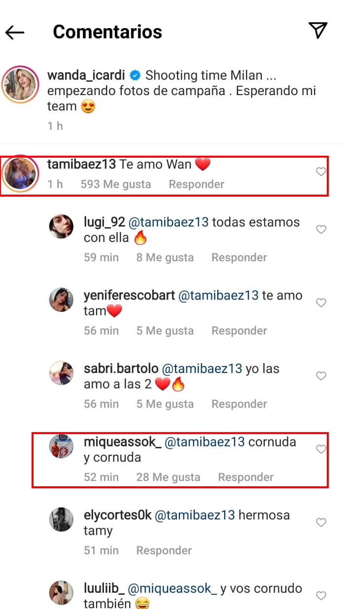 Las palabras de aliento de la novia de L-Gante, Tamara Báez, a Wanda Nara