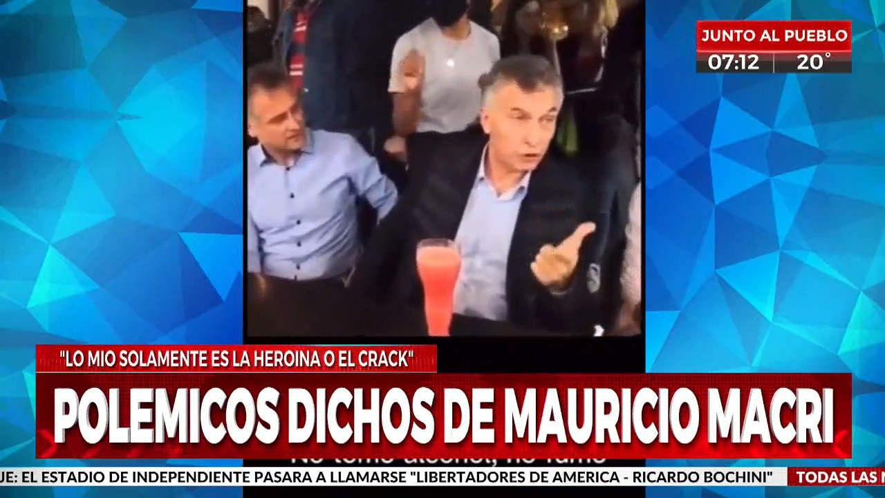 Mauricio Macri dejó una frase polémica en Rosario (Captura de TV).