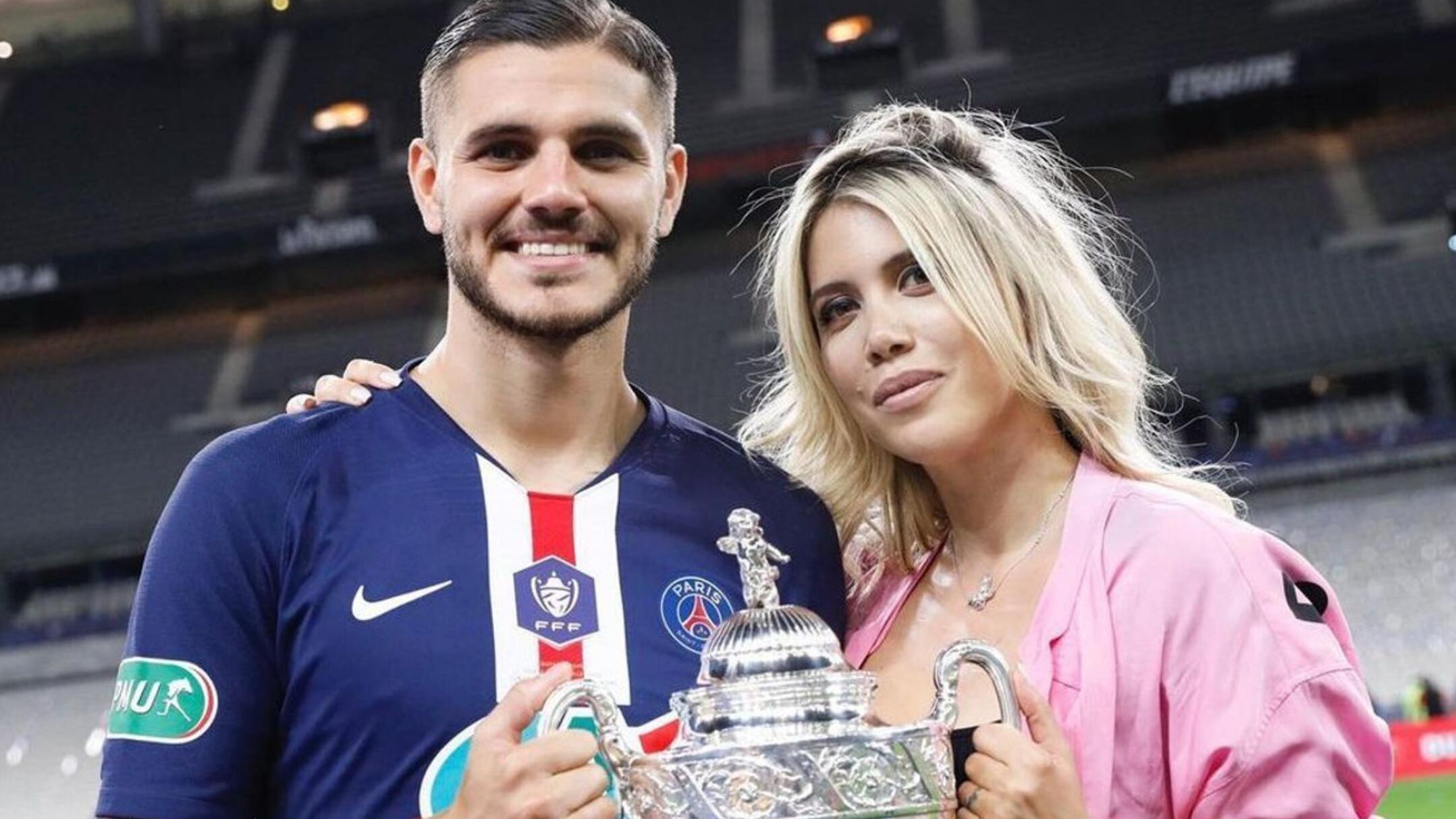 Wanda Nara volvió a Milán y Mauro Icardi se quedó en París. 