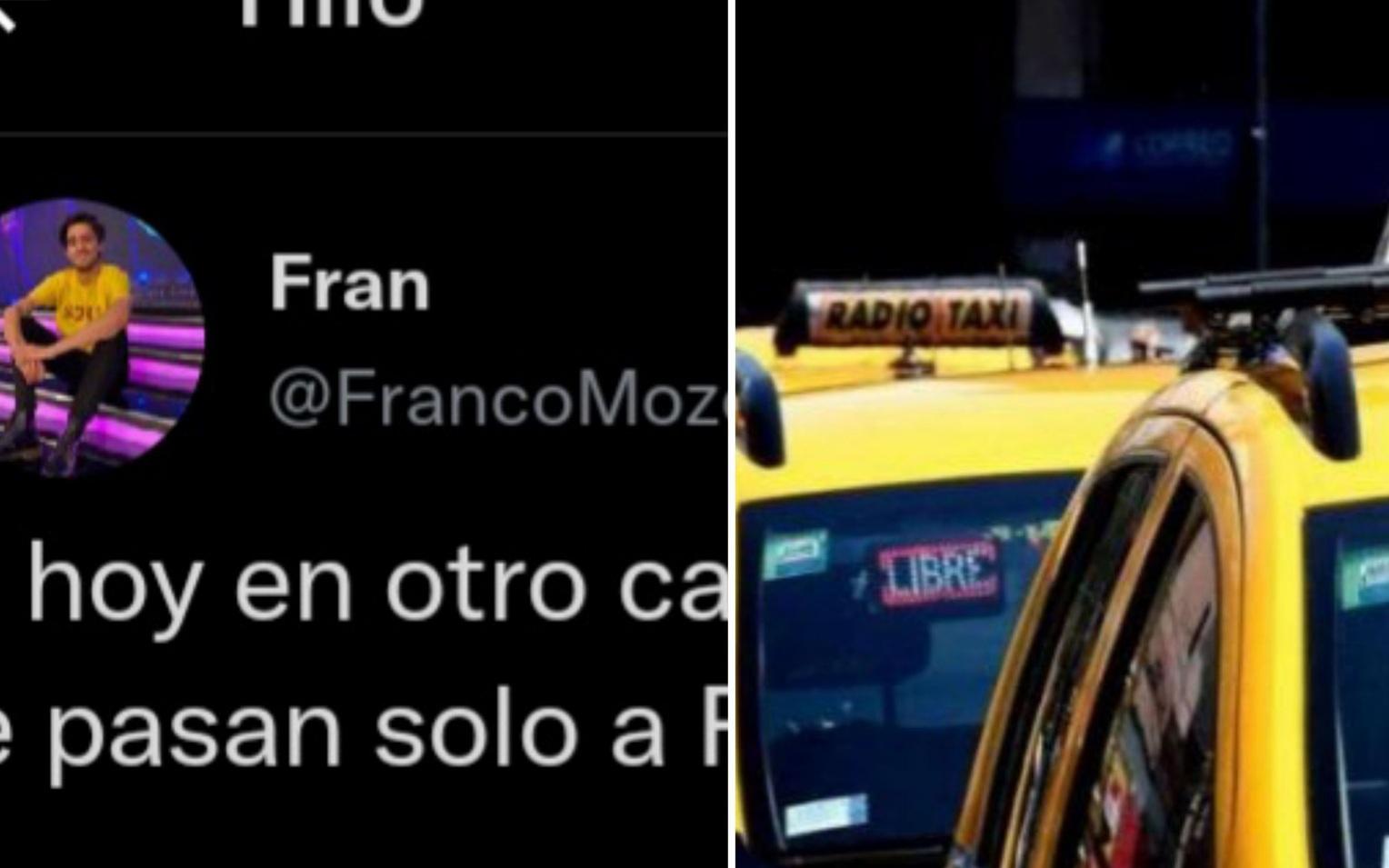 Un joven pidió un taxi, pero cuando llegó a su edificio le pasó algo insólito al coche y su reacción al hecho se viralizó en las redes.