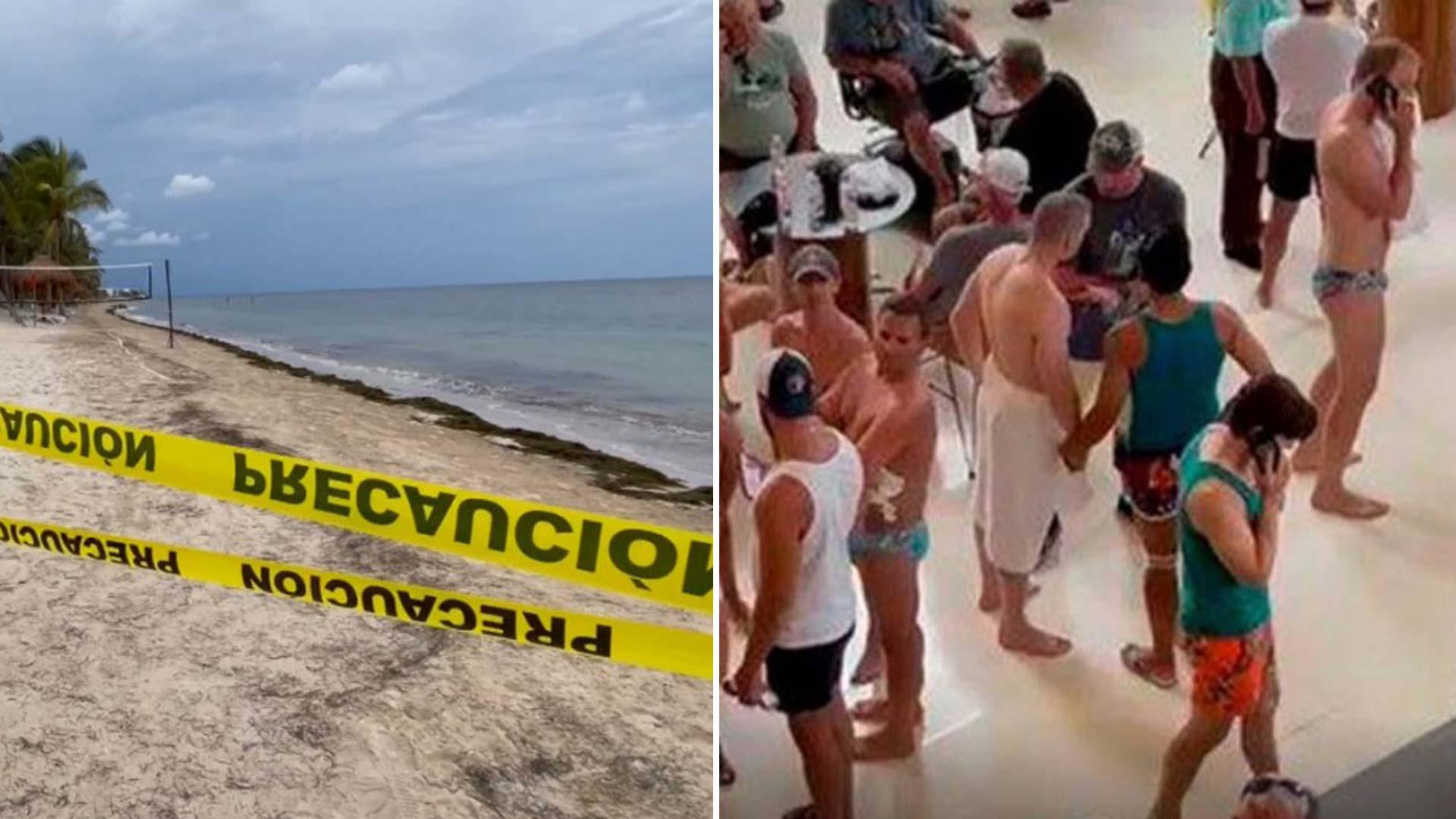 El intenso tiroteo ocurrió en un hotel de Cancún, en México.