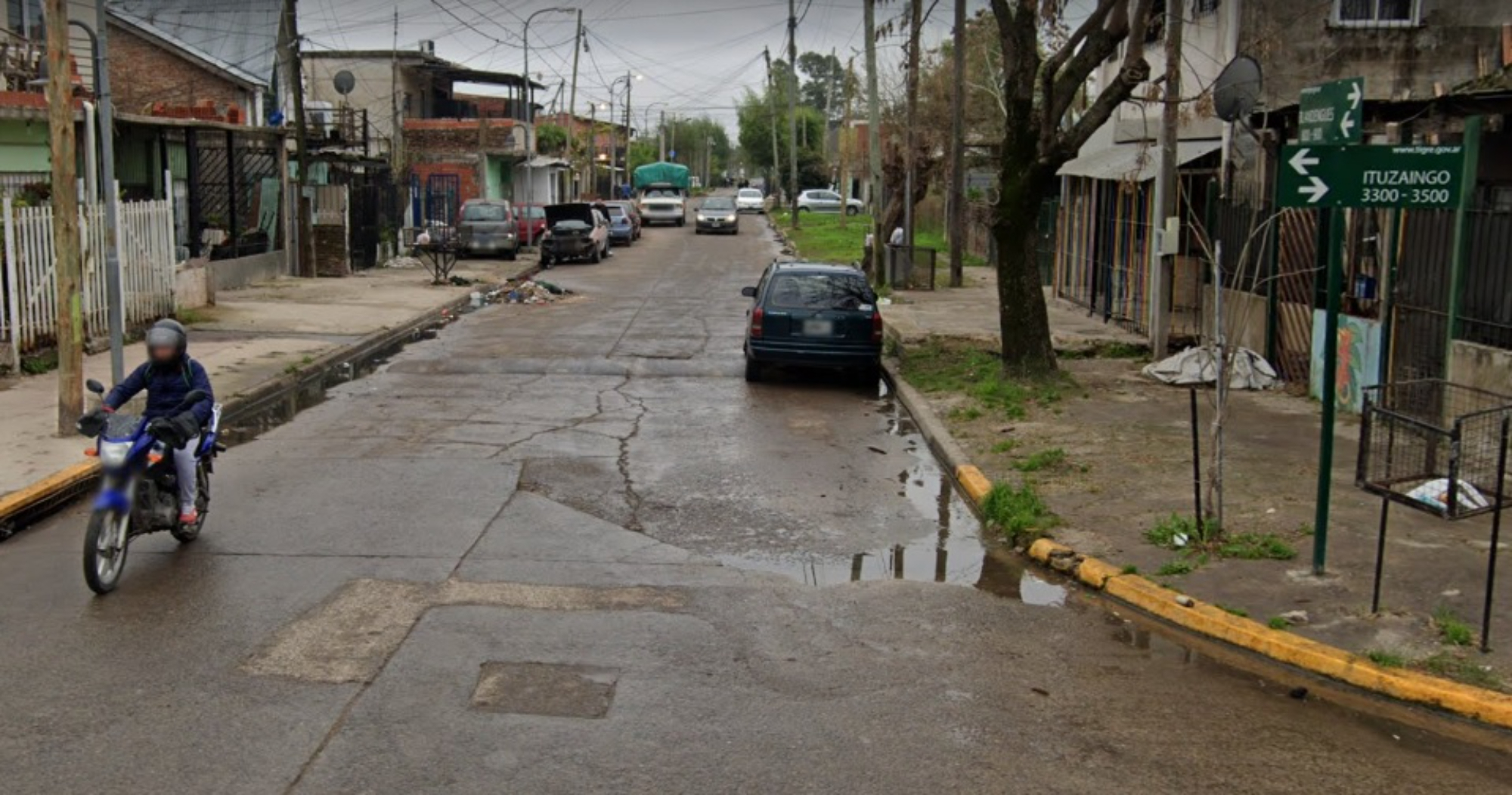 Acá, en esta zona, fue asesinado a balazos Derlis Omar Duarte.