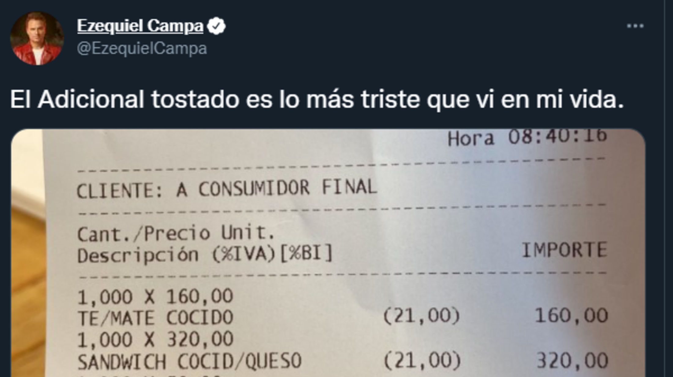 El tuit que se volvió viral. 