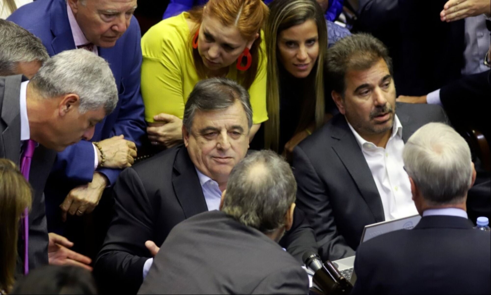 Mario Negri y Cristian Ritondo, junto a Juan Manuel López, firmaron el comunicado de los diputados de Juntos por el Cambio.