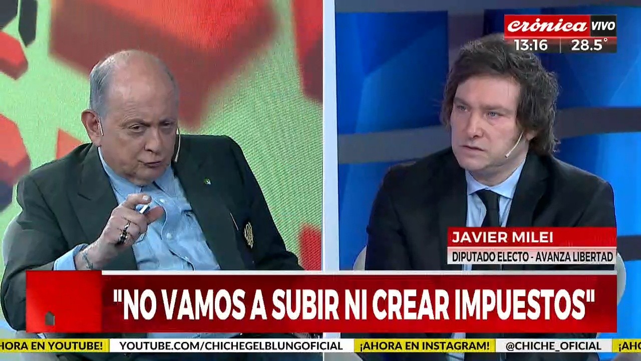 Javier Milei en Crónica HD: 