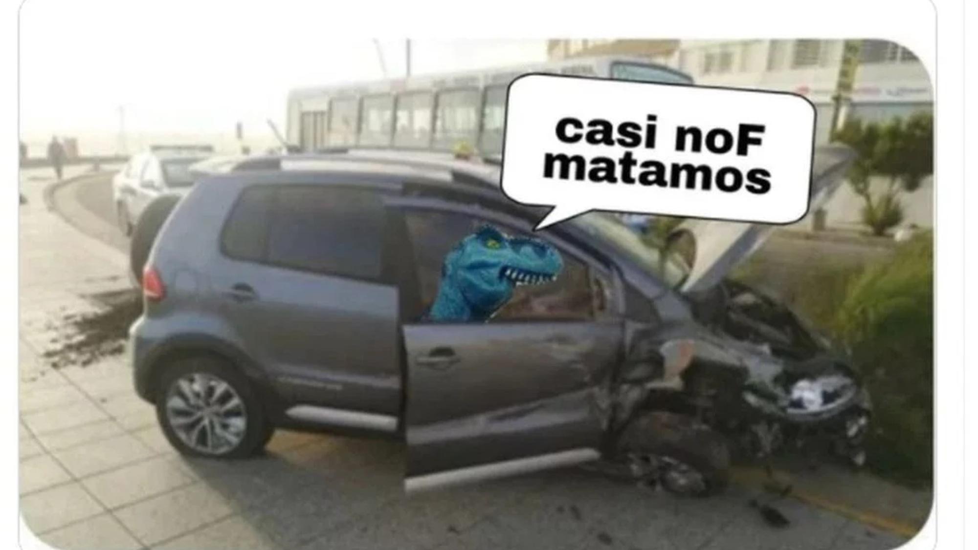 Los memes del pibe que chocó a 140 kilómetros por hora en Mar del Plata.