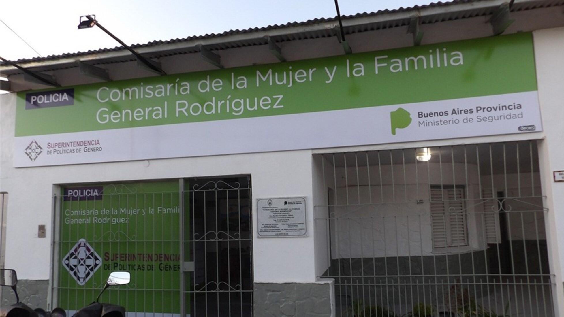 La comisaría de la Mujer de General Rodríguez donde se realizó la denuncia de abuso sexual.  