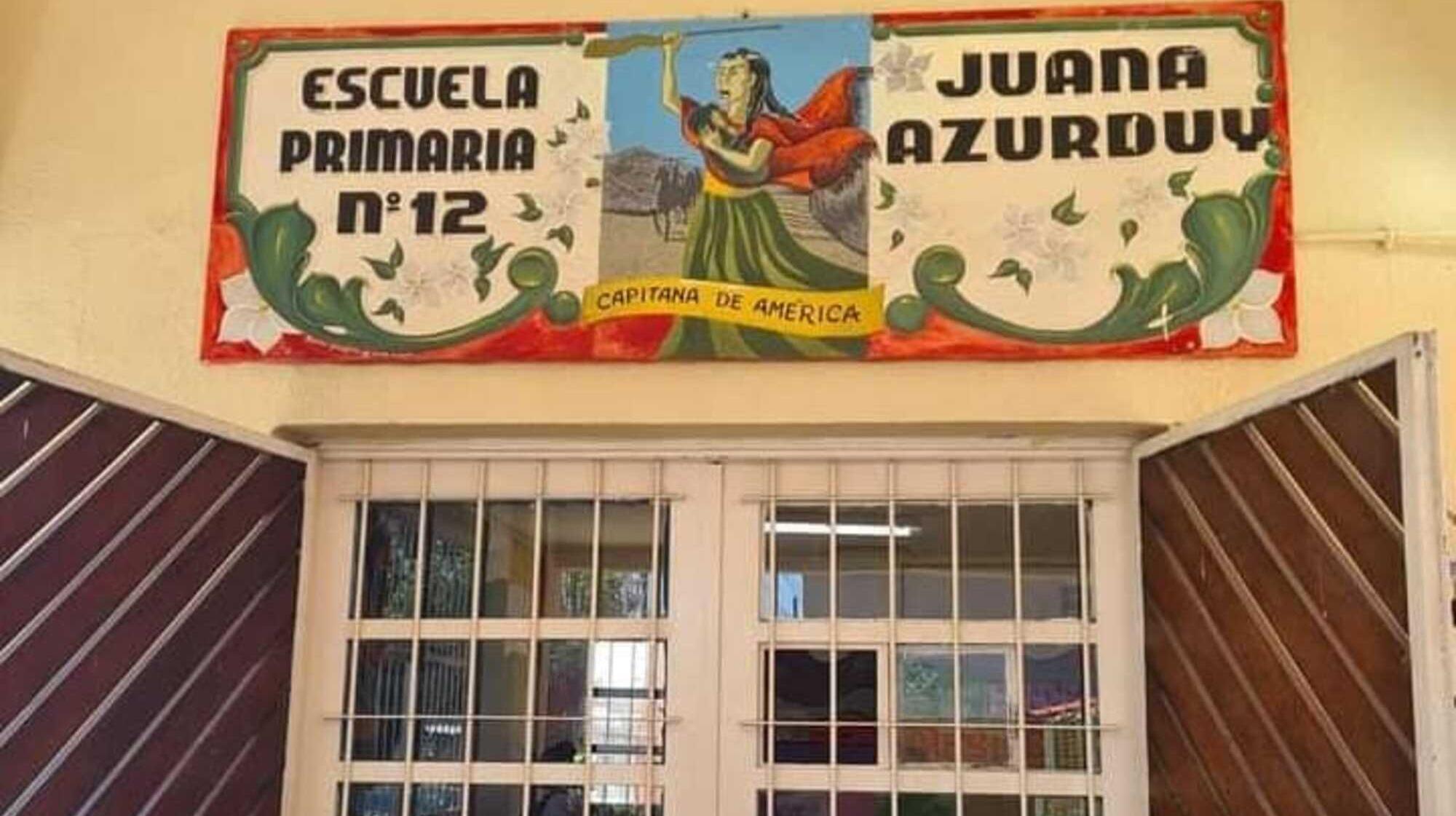 La escuela primaria  n°12 Juana Azurduy, donde se habría cometido el abuso sexual.  