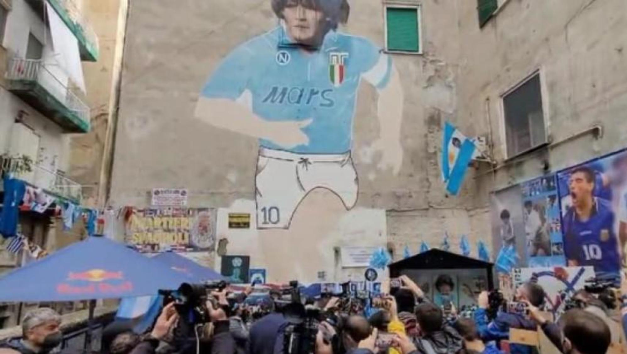 El santuario de Maradona, uno de los lugares más visitados para recordar al astro.