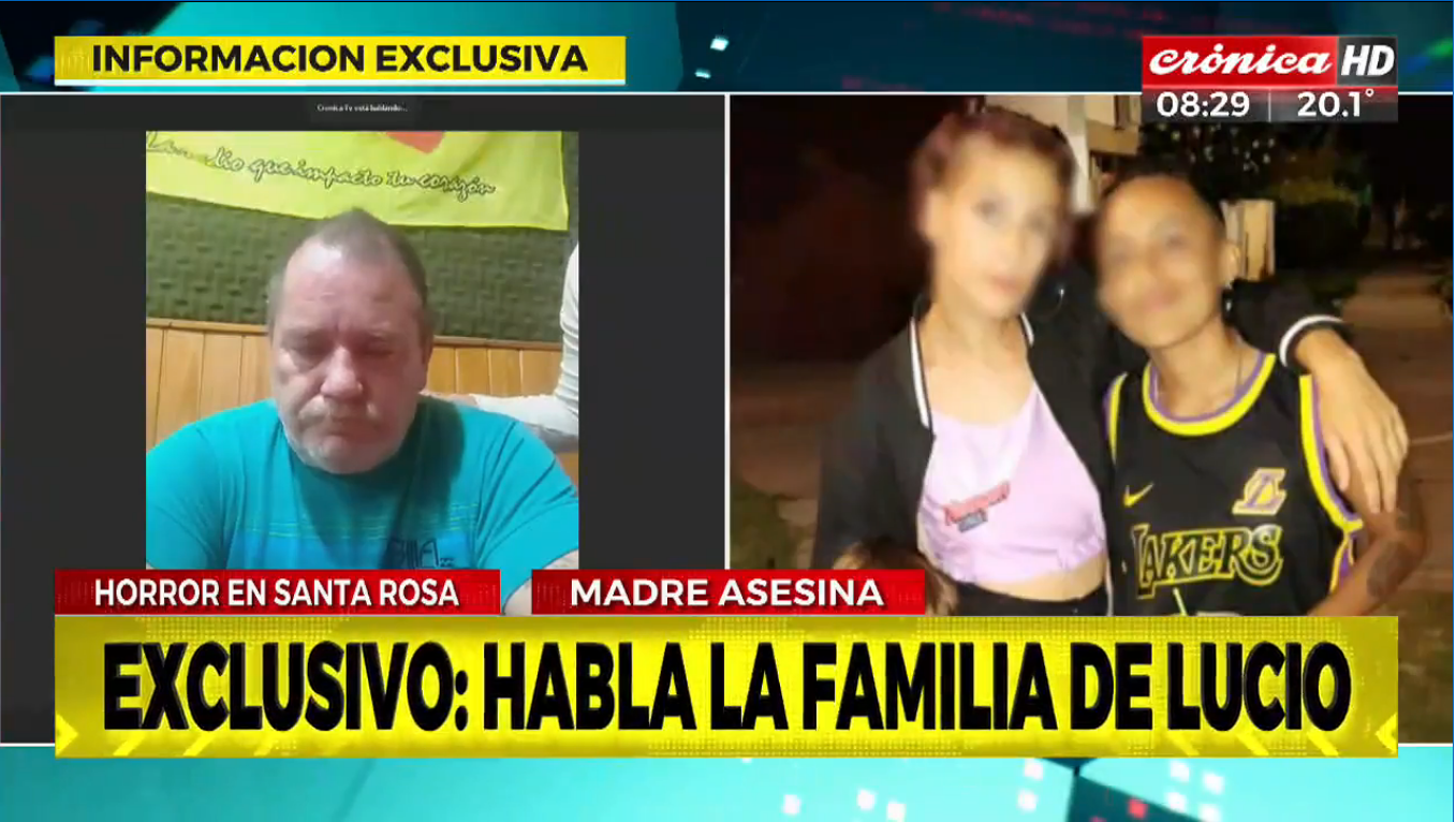 El abuelo de Lucio, en nene de 5 años asesinado en La Pampa, dialogó con Crónica HD.