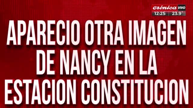 Búsqueda de Nancy: apareció un nuevo video.