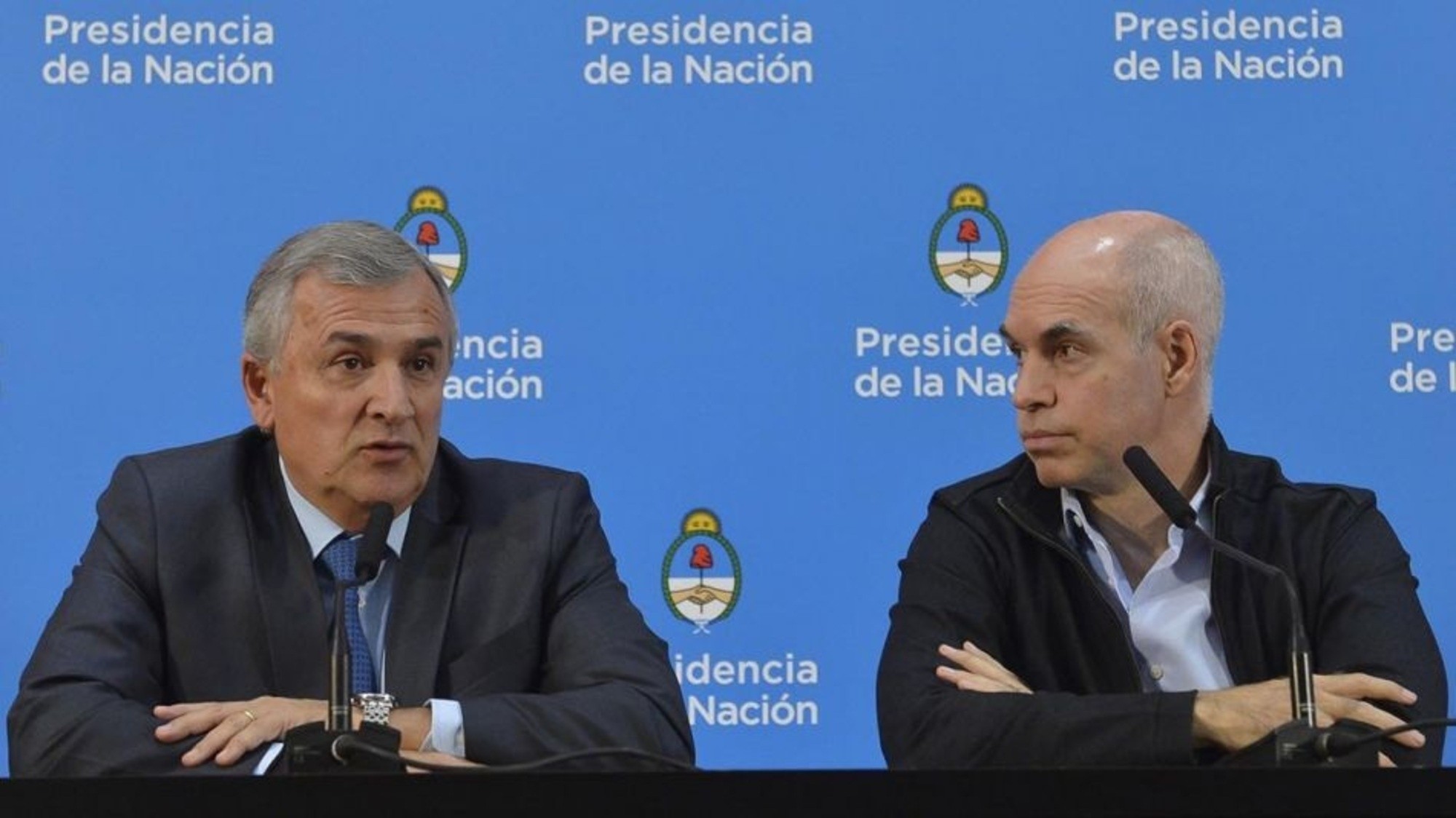 Gerardo Morales y Horacio Rodríguez Larreta, dos de las caras visibles de la coalición opositora.