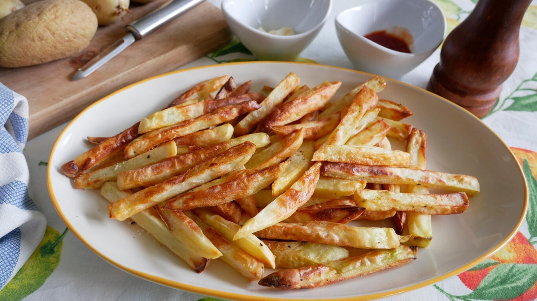 La fórmula para preparar unas Papas fritas deliciosas.