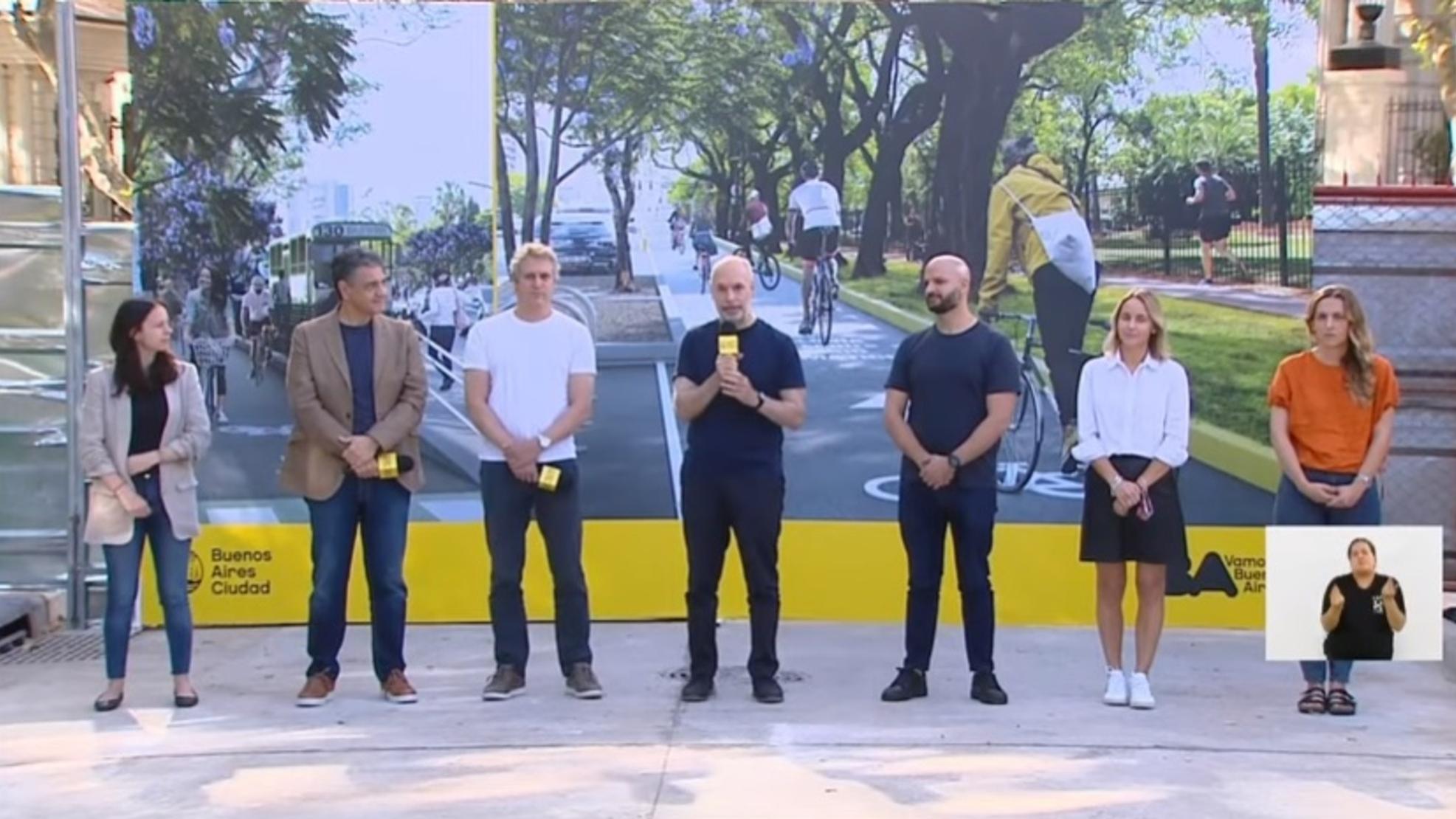 Horacio Rodríguez Larreta anunció el inicio de las obras en avenida del Libertador.