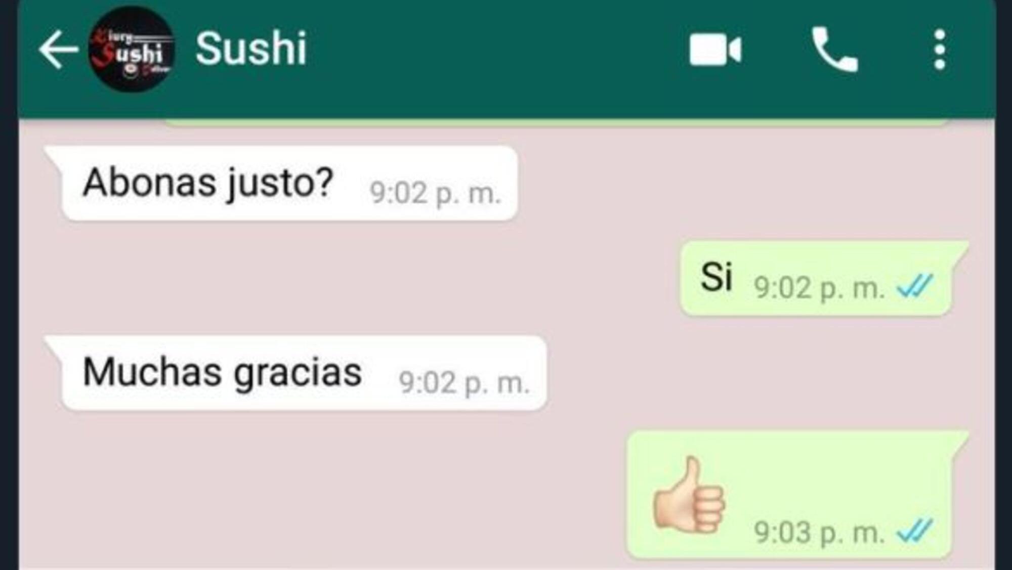 El tuit sobre la horrenda coincidencia en un pedido de Sushi se hizo viral en las redes.