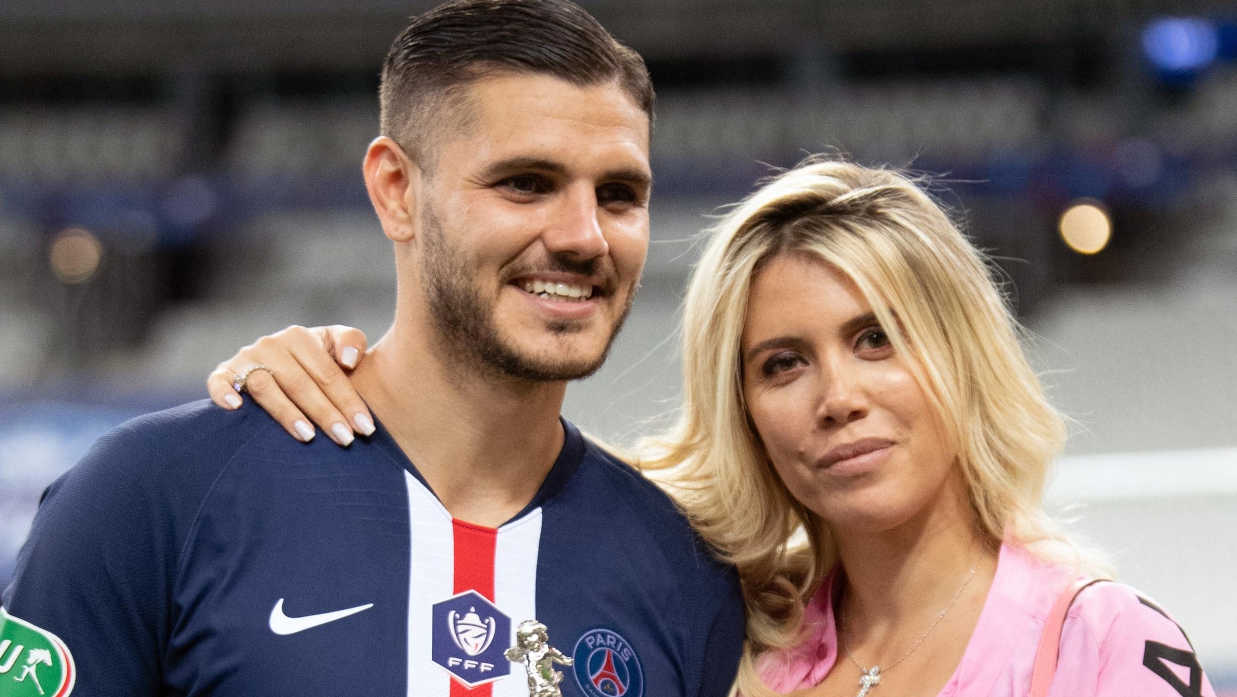 Mauro Icardi y Wanda Nara, otra vez con problemas a cuestas (Archivo).