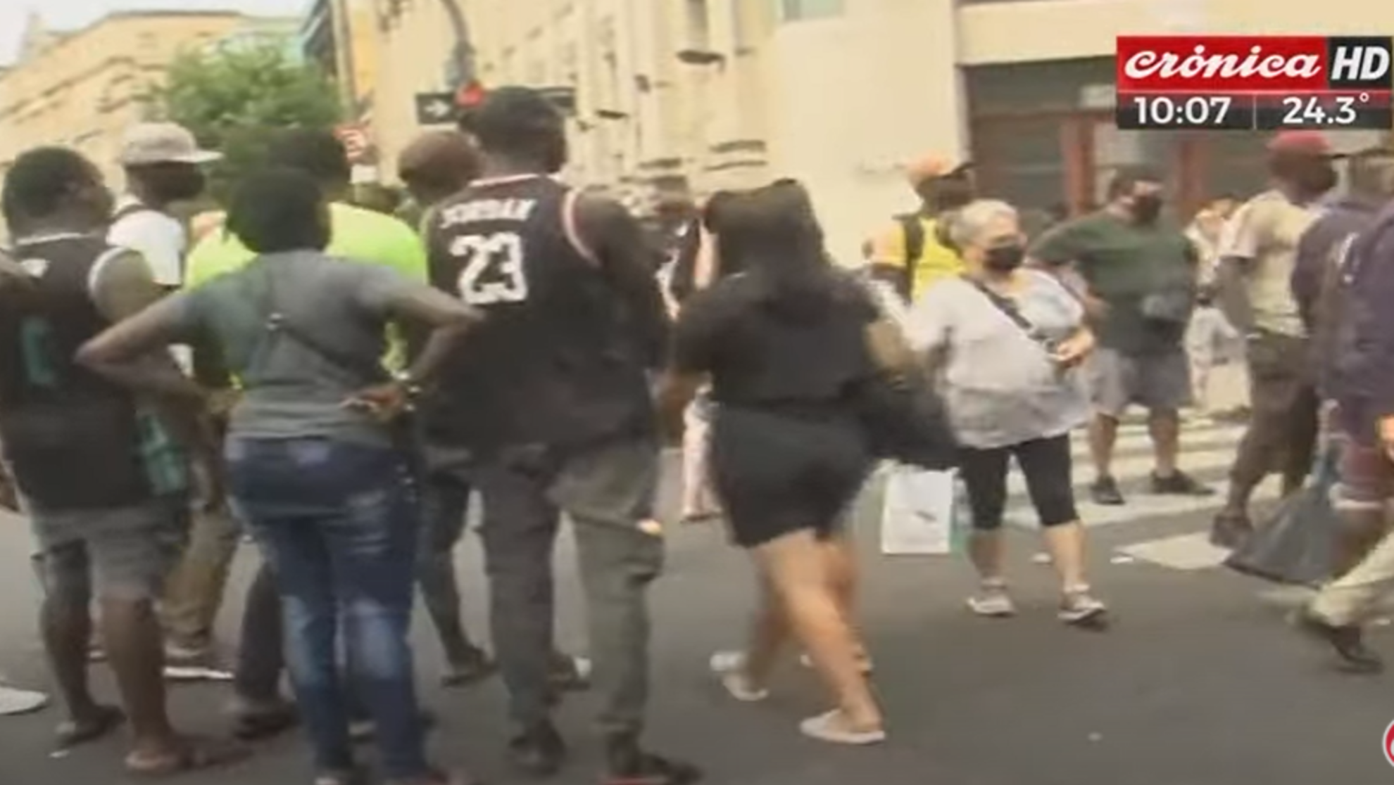 Los incidentes se originaron en las inmediaciones de la Estación de Once. 