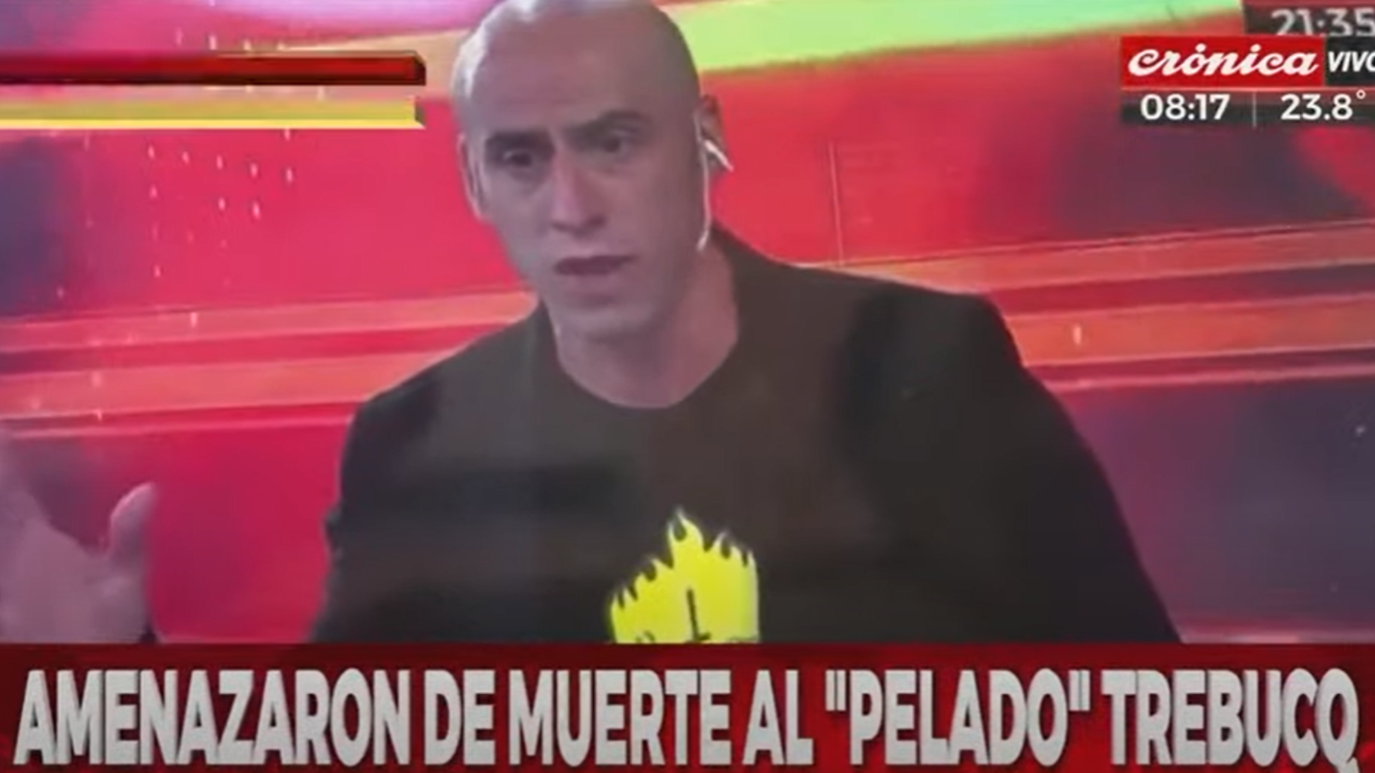 Esteban Trebucq habló sobre las amenazas que sufrió estando al aire (Captura de pantalla).