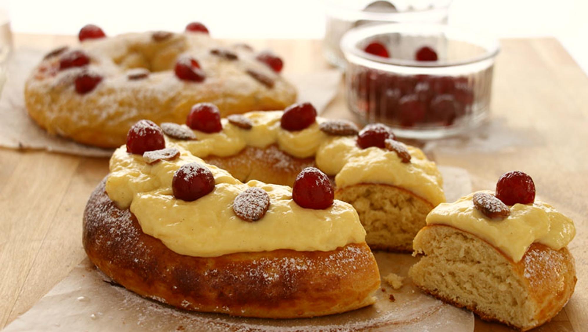 Roscón de reyes light, una delicia saludable para las fiestas.