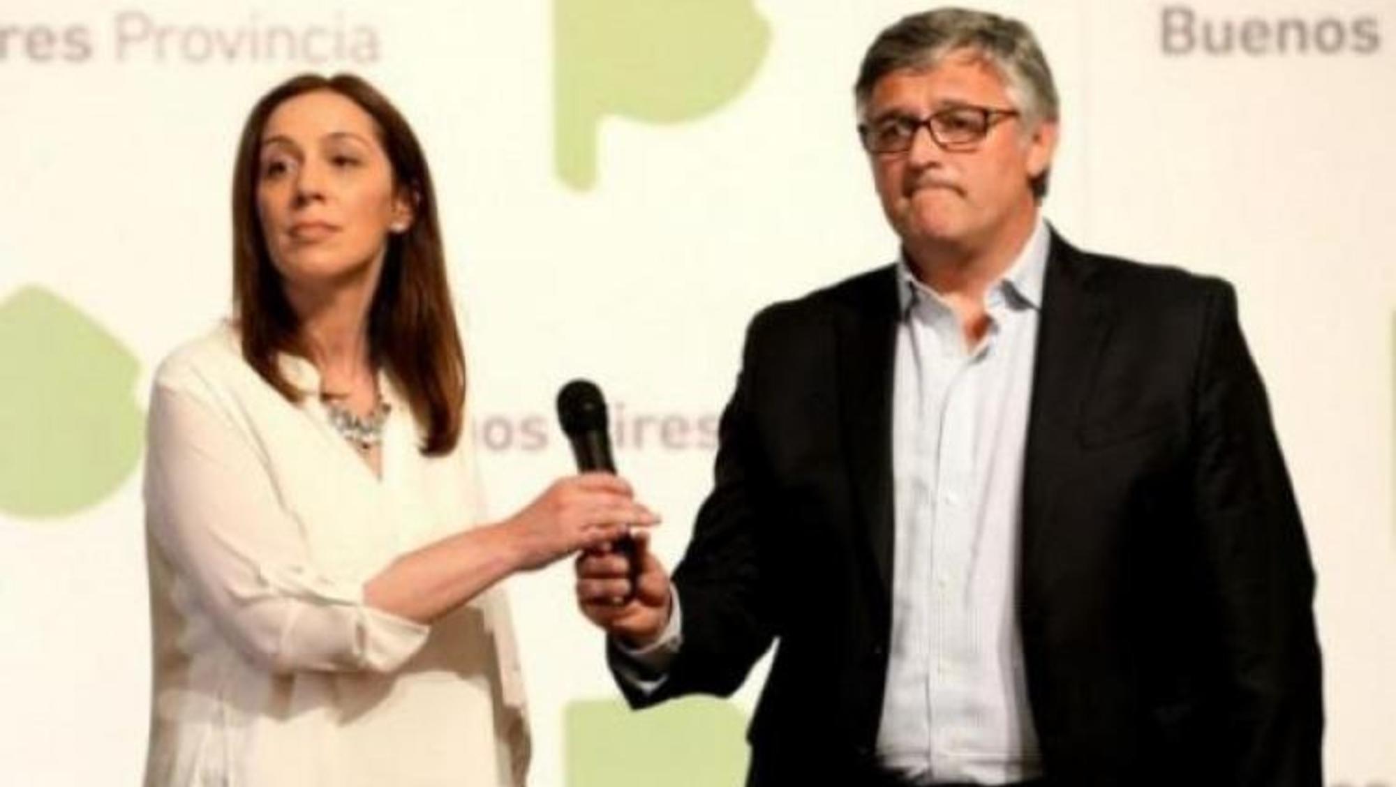 María Eugenia Vidal y Marcelo Villegas, ex gobernadora y ministro de Trabajo bonaerense, respectivamente.