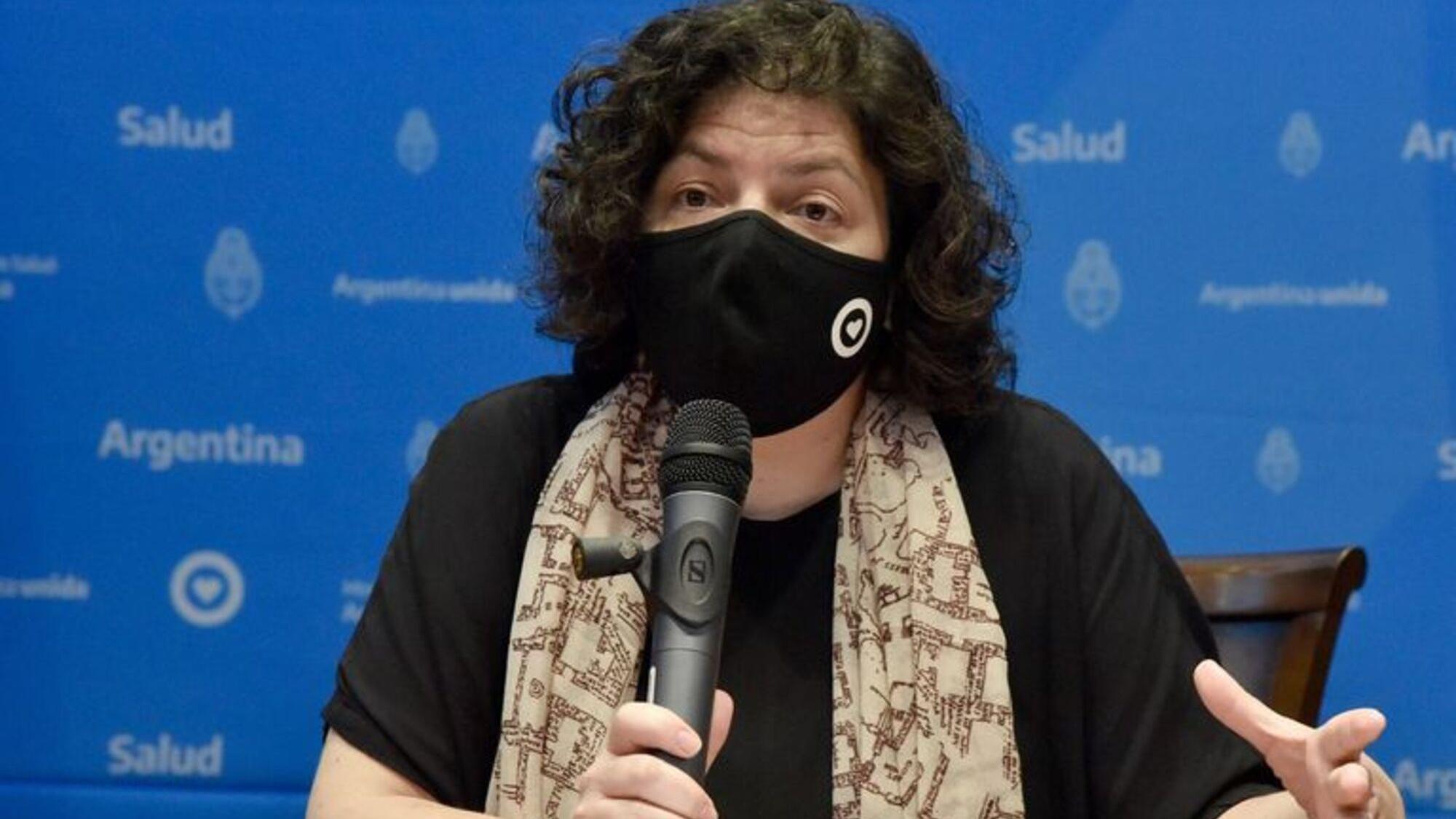 La ministra de Salud, Carla Vizzotti, habló del aumento de contagios de coronavirus.  