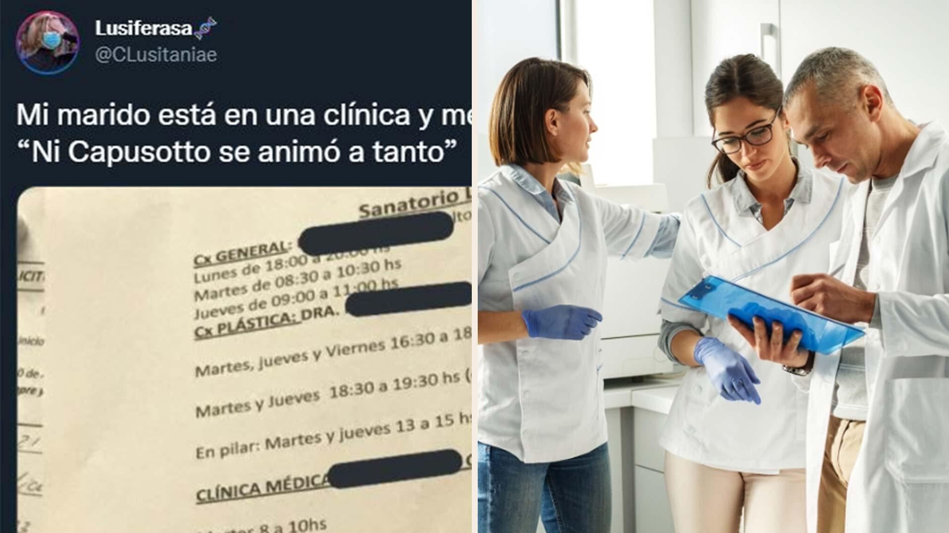 El tuit sobre el extraño nombre del médico se volvió viral al instante.