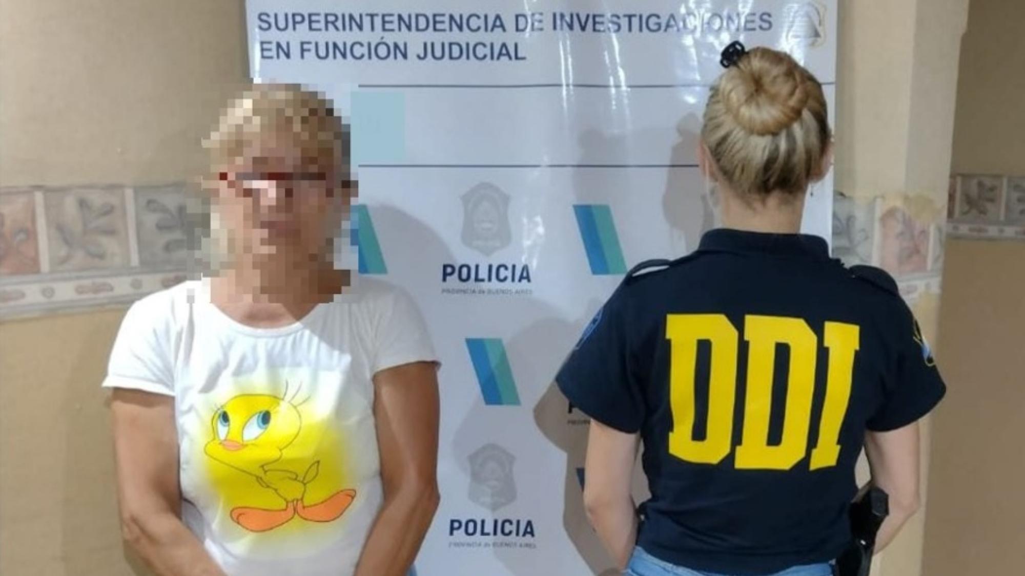 Esta es la acusada que fue detenida por los investigadores policiales.