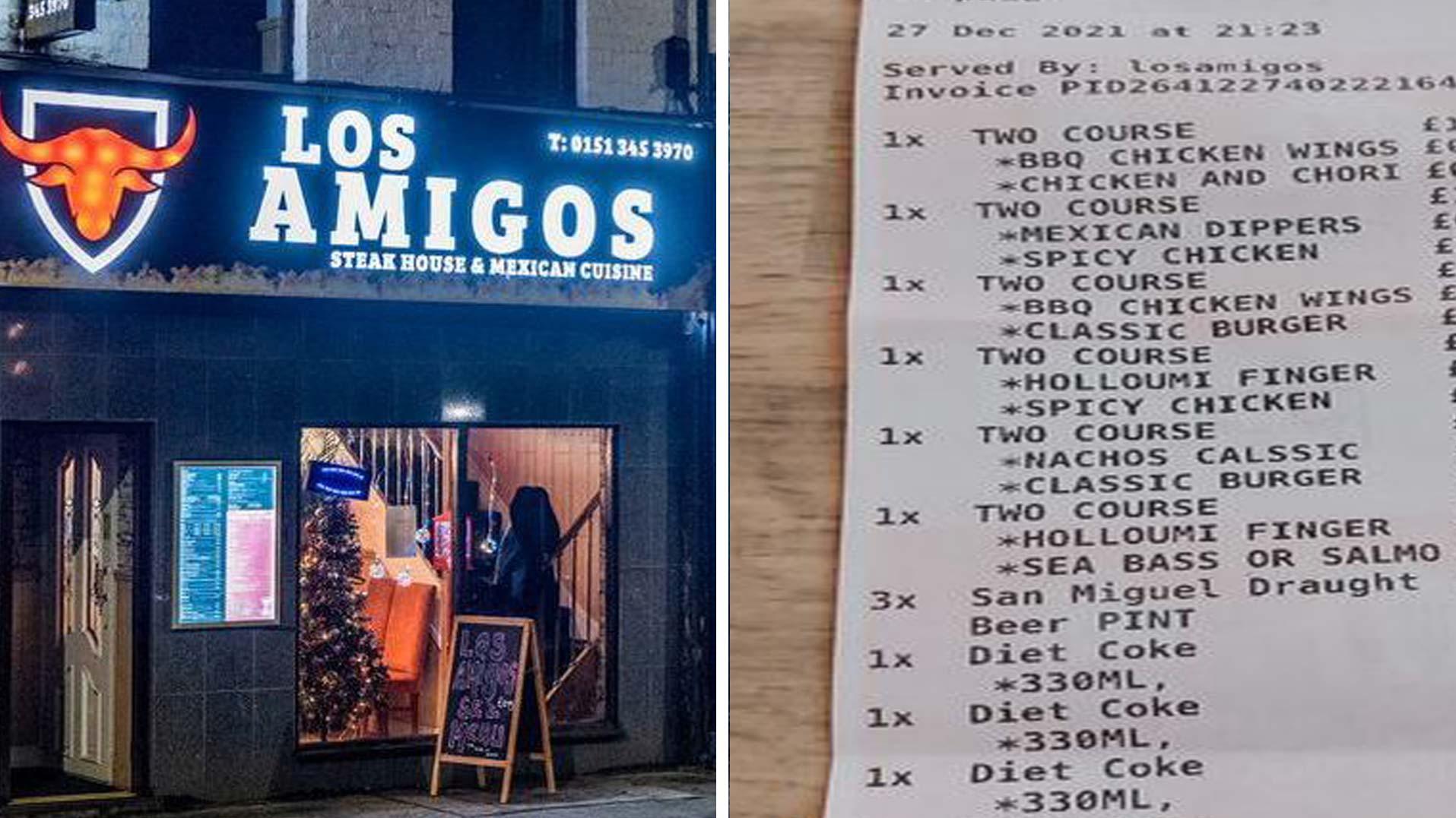 El restaurante Los Amigos hizo una denuncia pública en las redes sociales