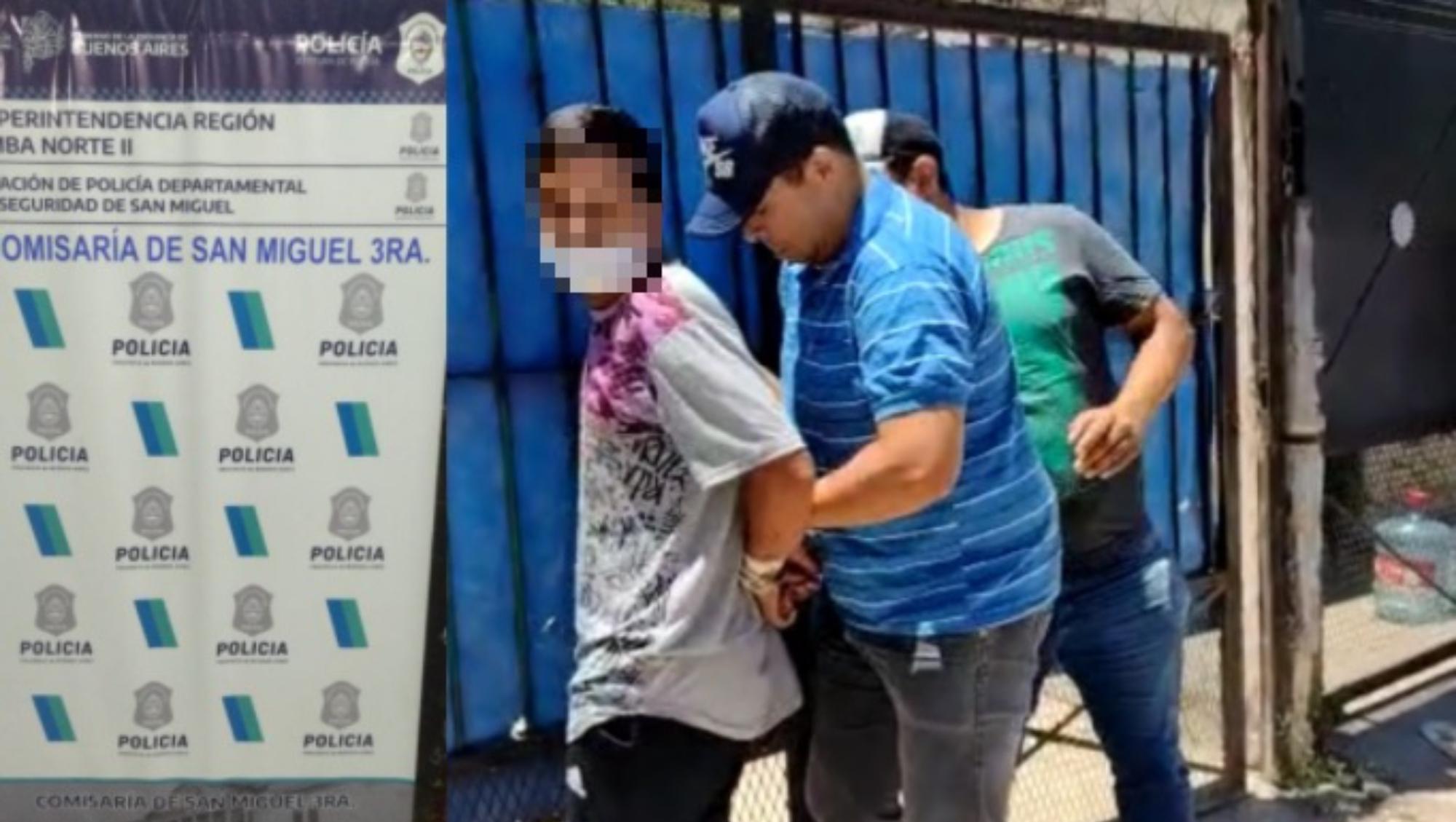 Así los efectivos policiales consiguieron reducir al maleante.