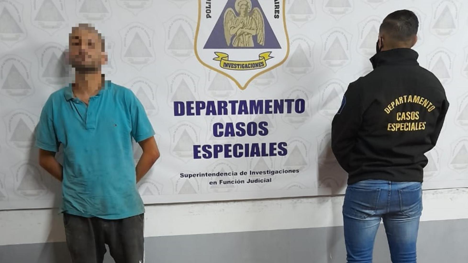 Este es el sospechoso, de 39 años, que fue recapturado por los investigadores policiales.