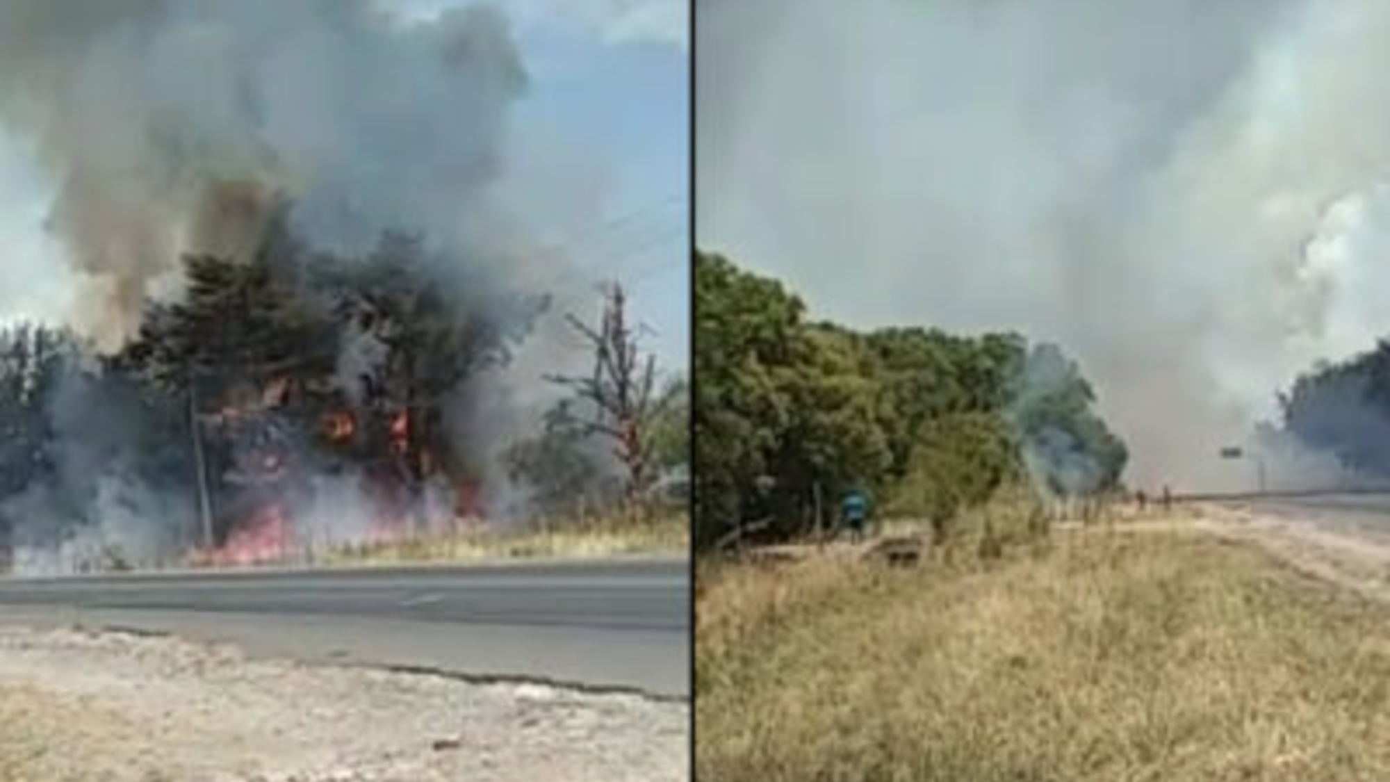 Varios incendios por la ola de calor en Estancia Chica.