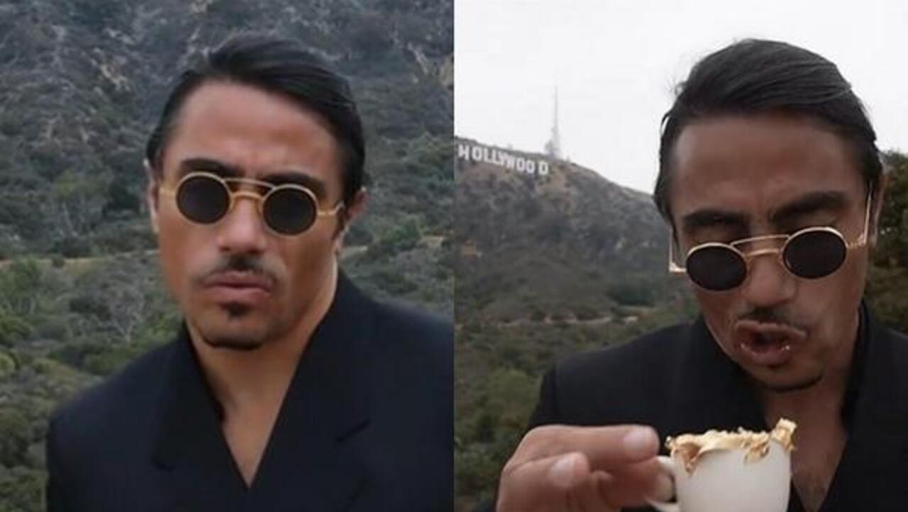 Salt Bae suele promocionar su capuchino de oro en Instagram.