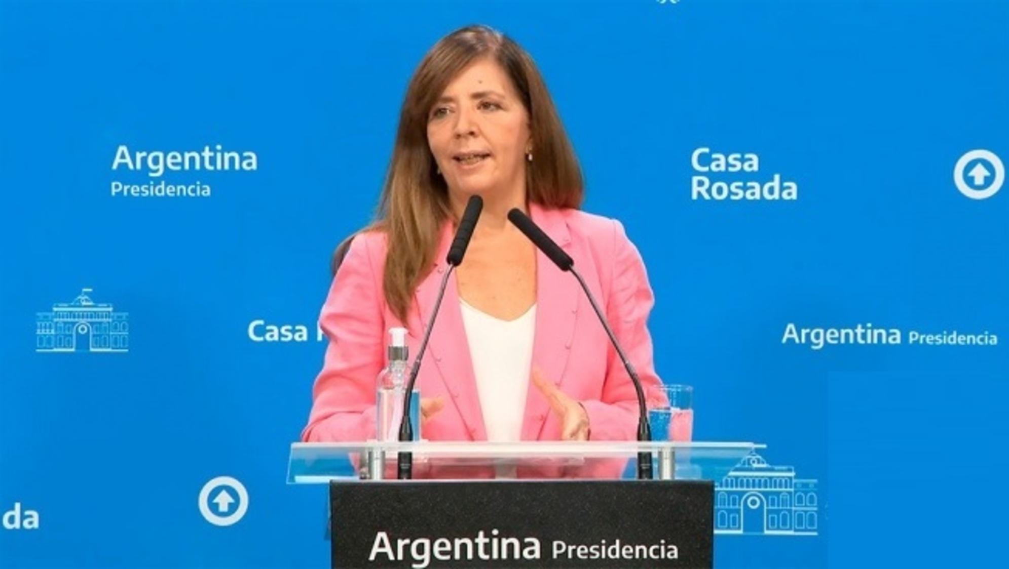 Gabriela Cerruti, portavoz presidencial, habló sobre las previsiones de consumo energético a partir de la ola de calor.